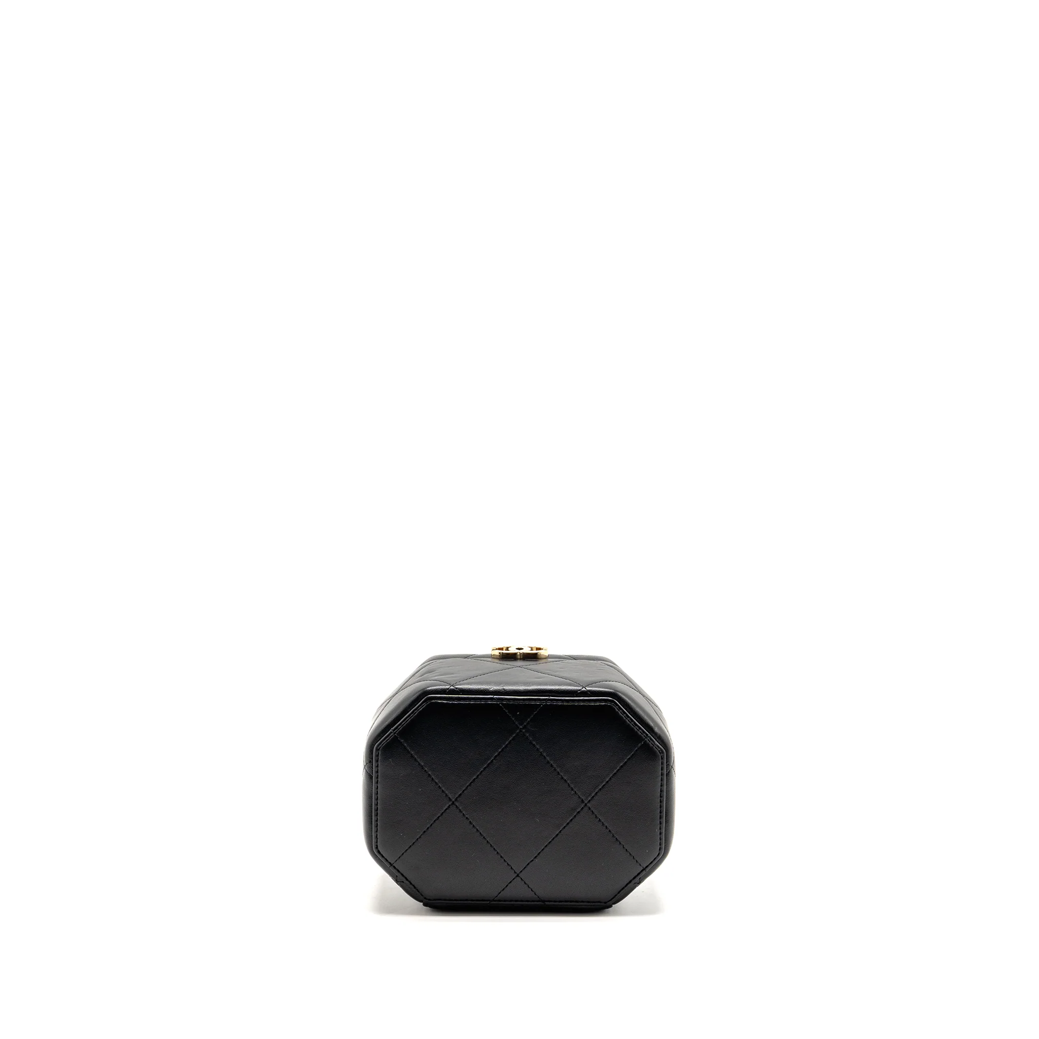 Chanel Top Handle Vendome Small Vanity Case Lambskin Black LGHW (Microchip) - Image 6