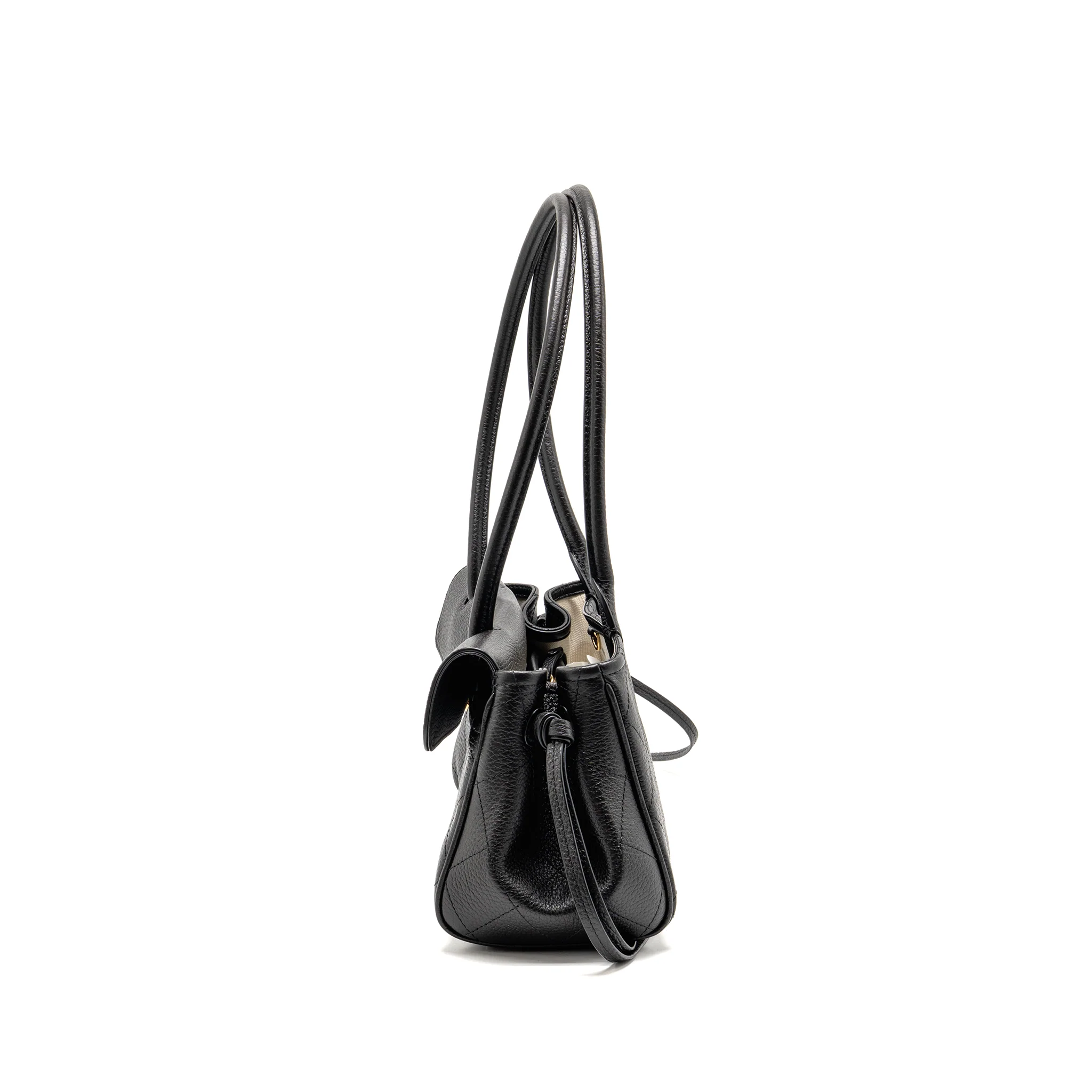 Chanel 26S Small Tote Grained Calfskin Black GHW (Microchip) - Image 3