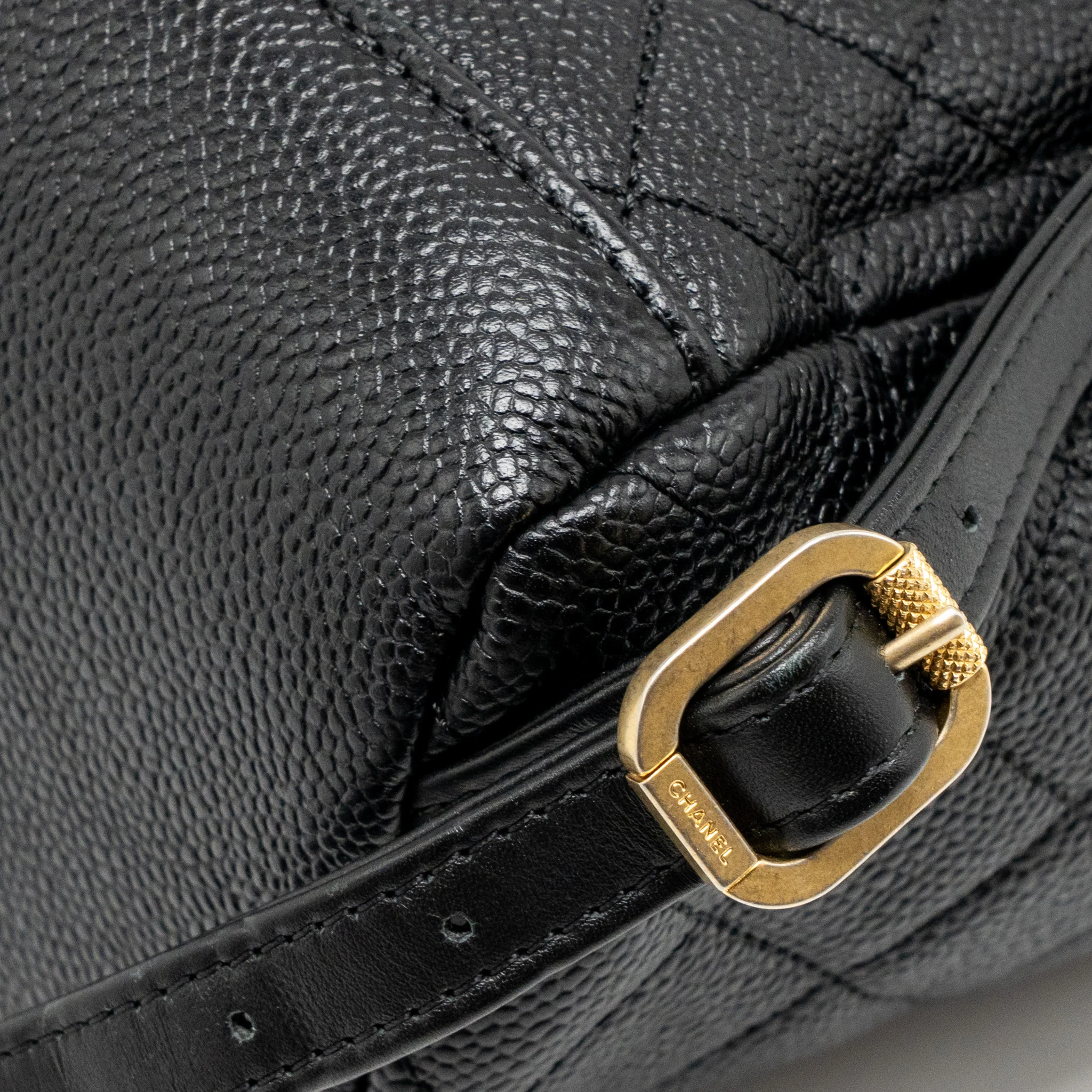 Chanel CC Filigree Backpack Caviar Black GHW - Image 12