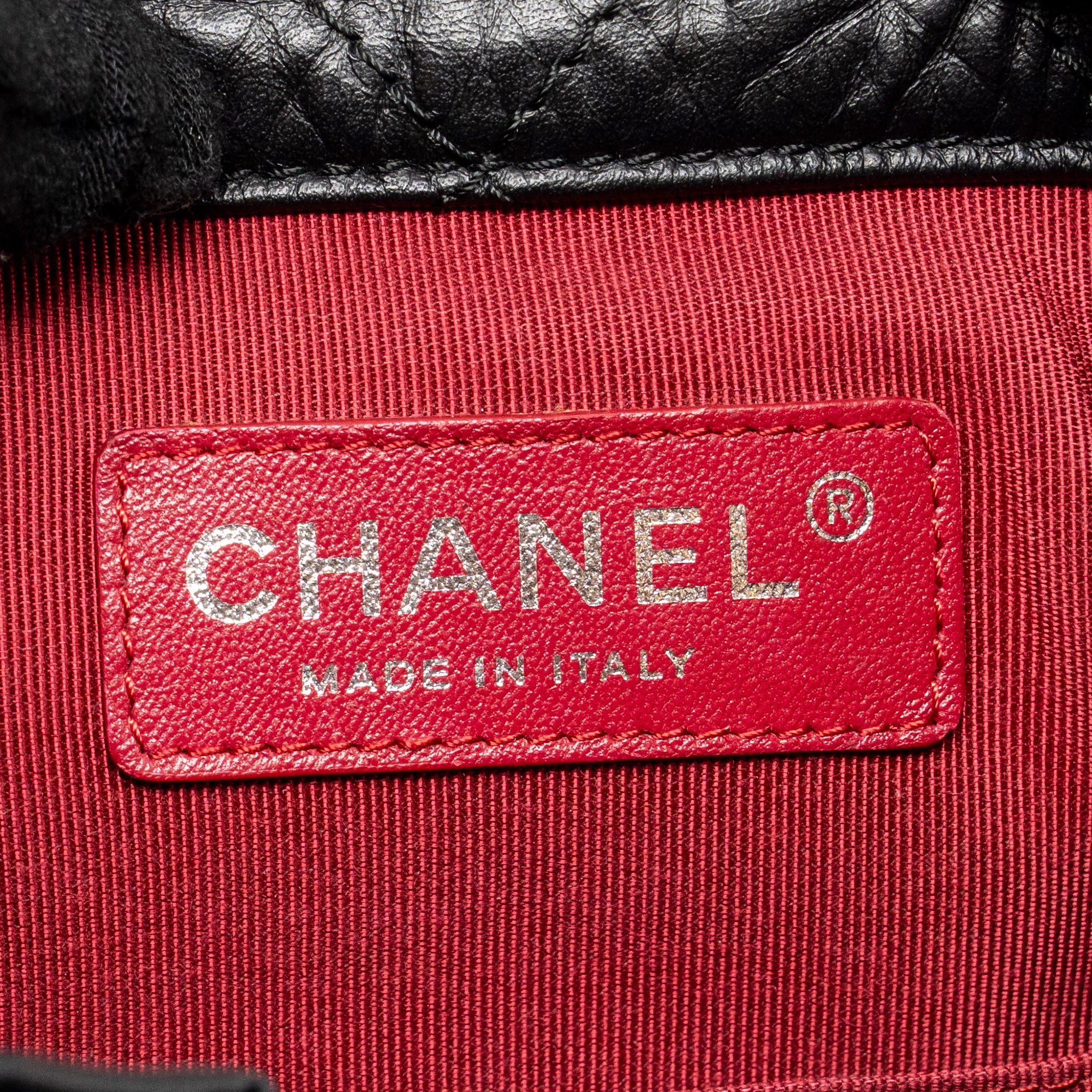 Chanel Gabrielle Backpack Aged Calfskin/Shiny Calfskin Black Multicolour HARDWARE - Image 16