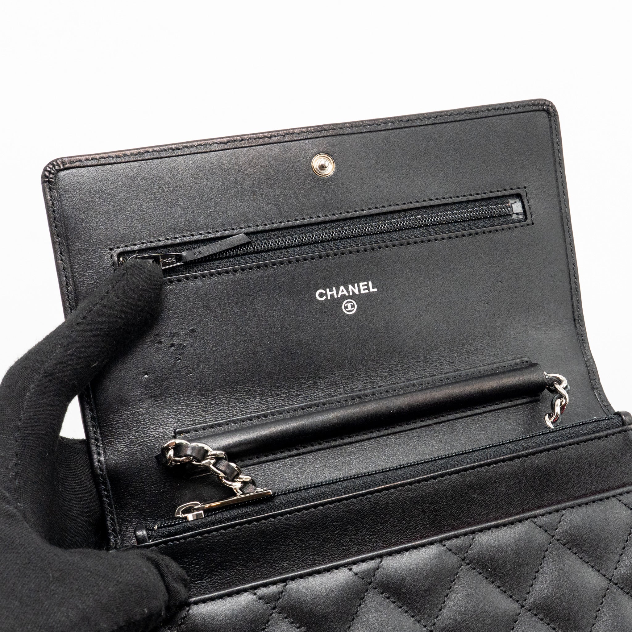 Chanel Cambon Wallet on Chain Calfskin Black SHW - Image 15