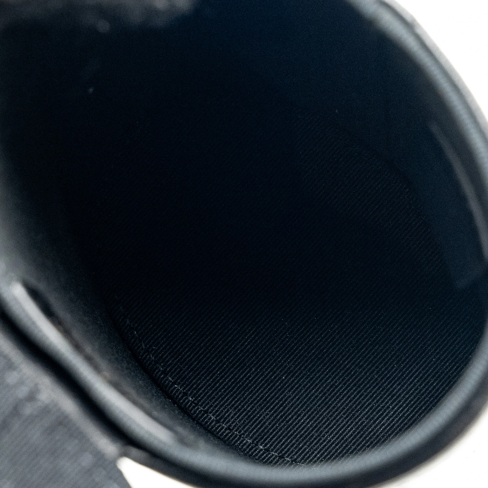 Chanel CC Round Vanity Case with Chain Lambskin Black LGHW - Image 13