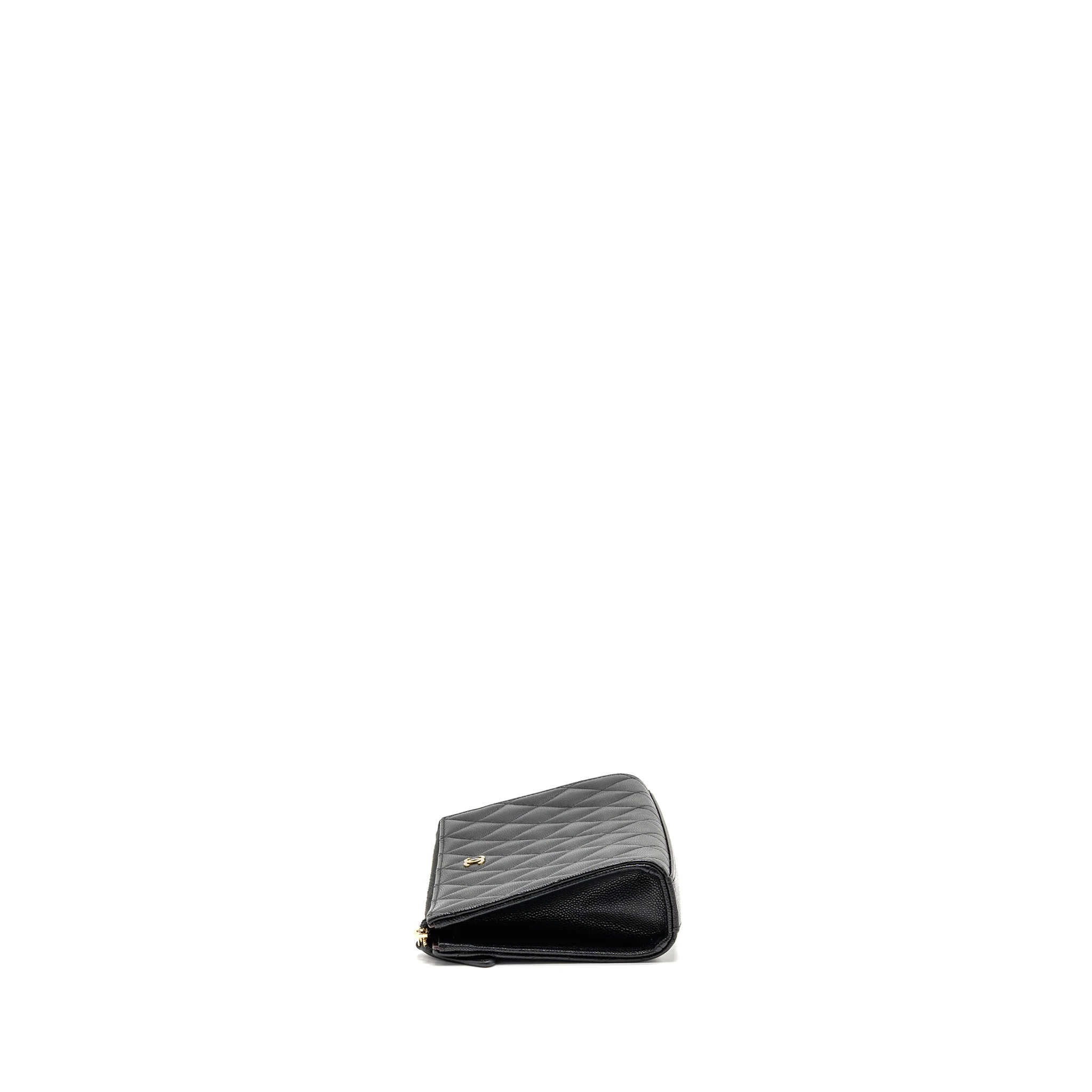 Chanel classic cc pouch caviar black GHW (microchip) - Image 4