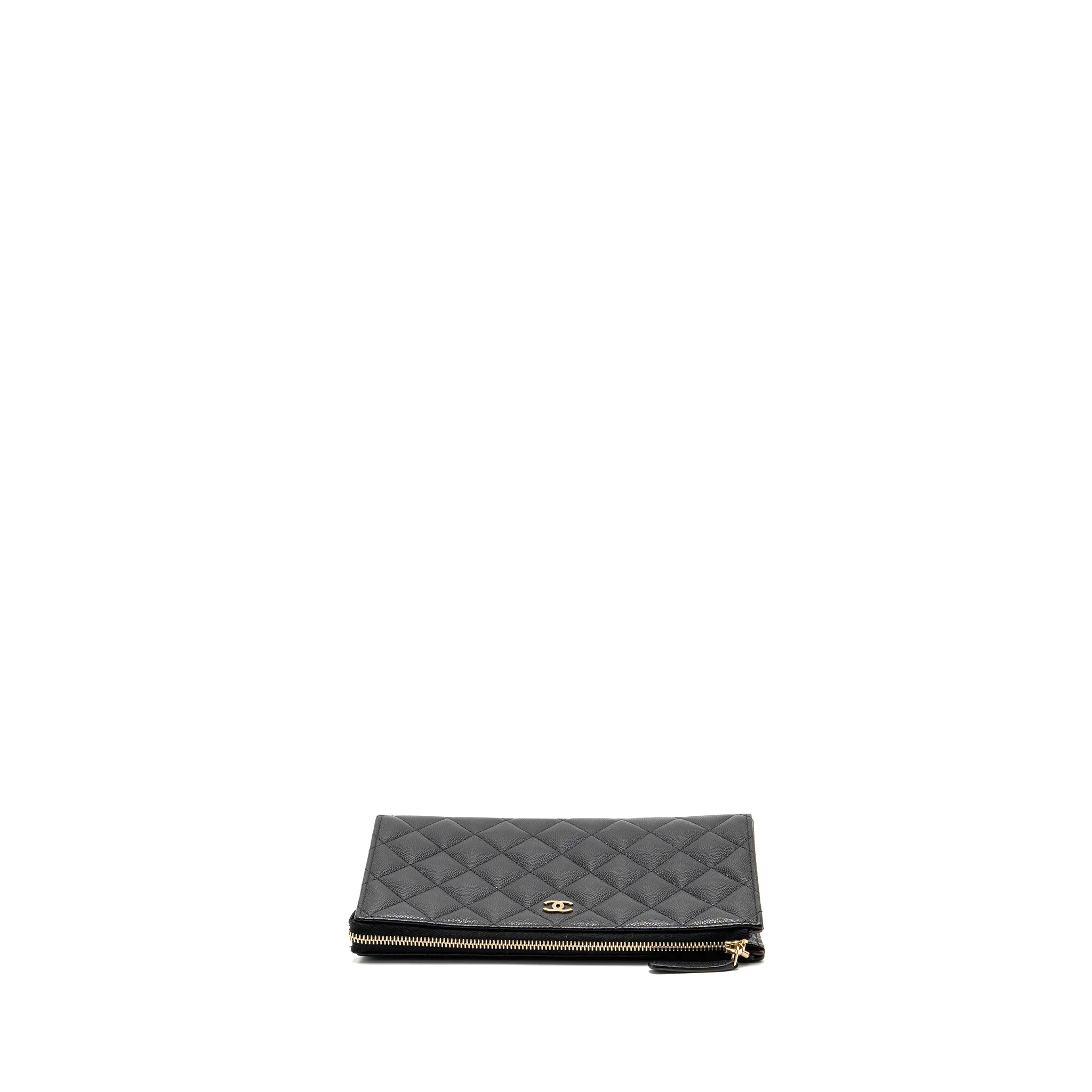 Chanel classic cc pouch caviar black GHW (microchip) - Image 5