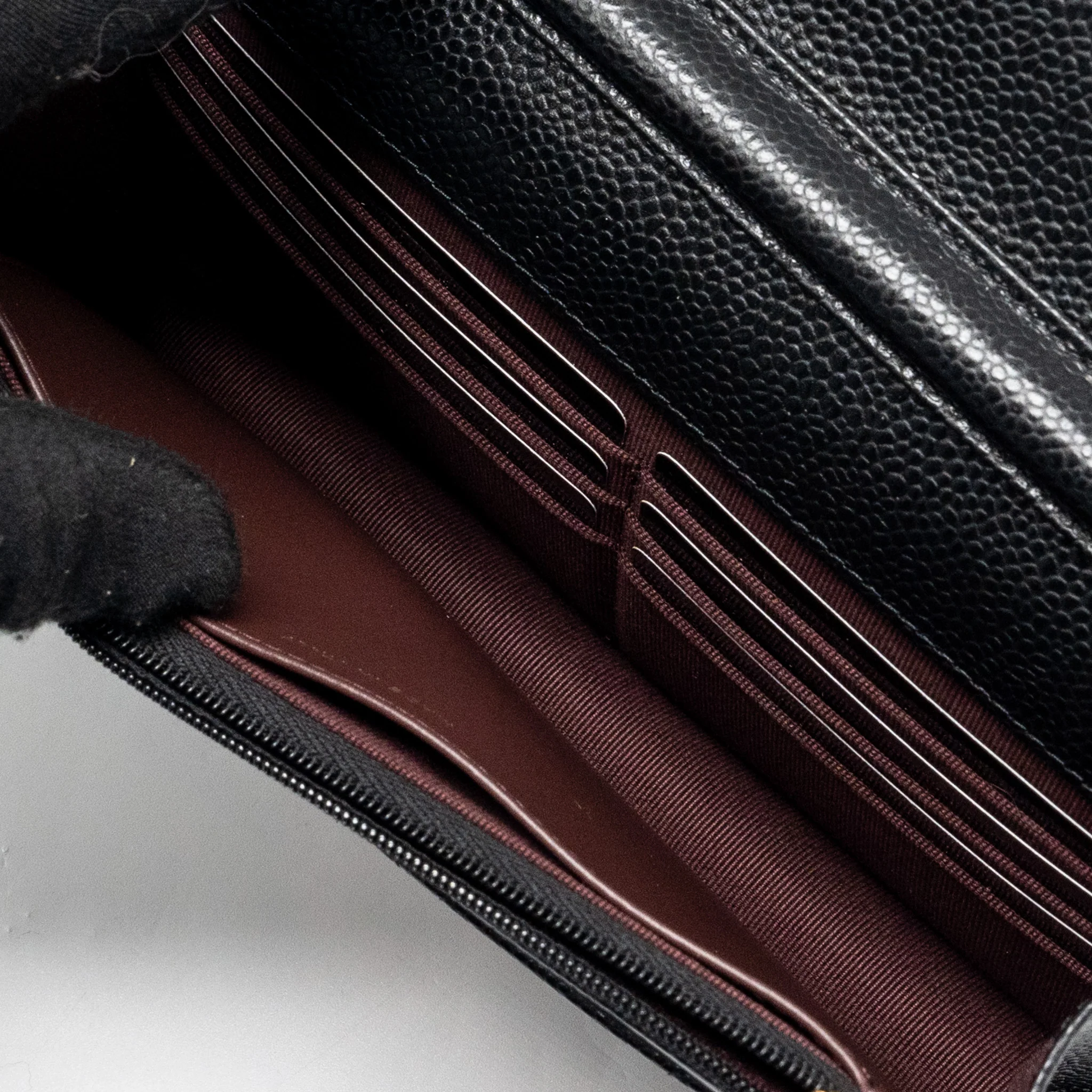 Chanel Classic Wallet On Chain Caviar Black GHW(Microchip) - Image 13