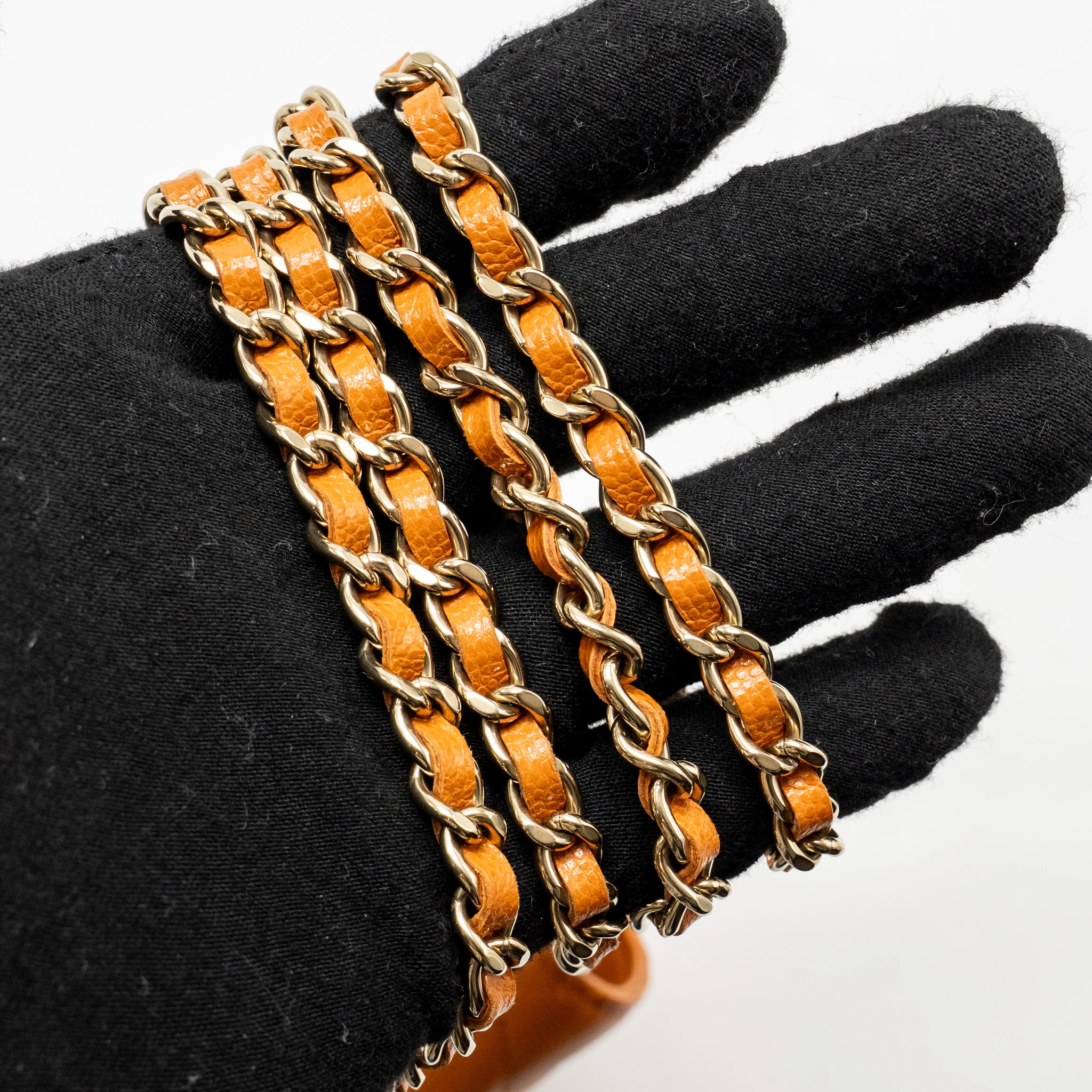 Chanel Classic Wallet on Chain Caviar Caramel GHW (Microchip) - Image 18