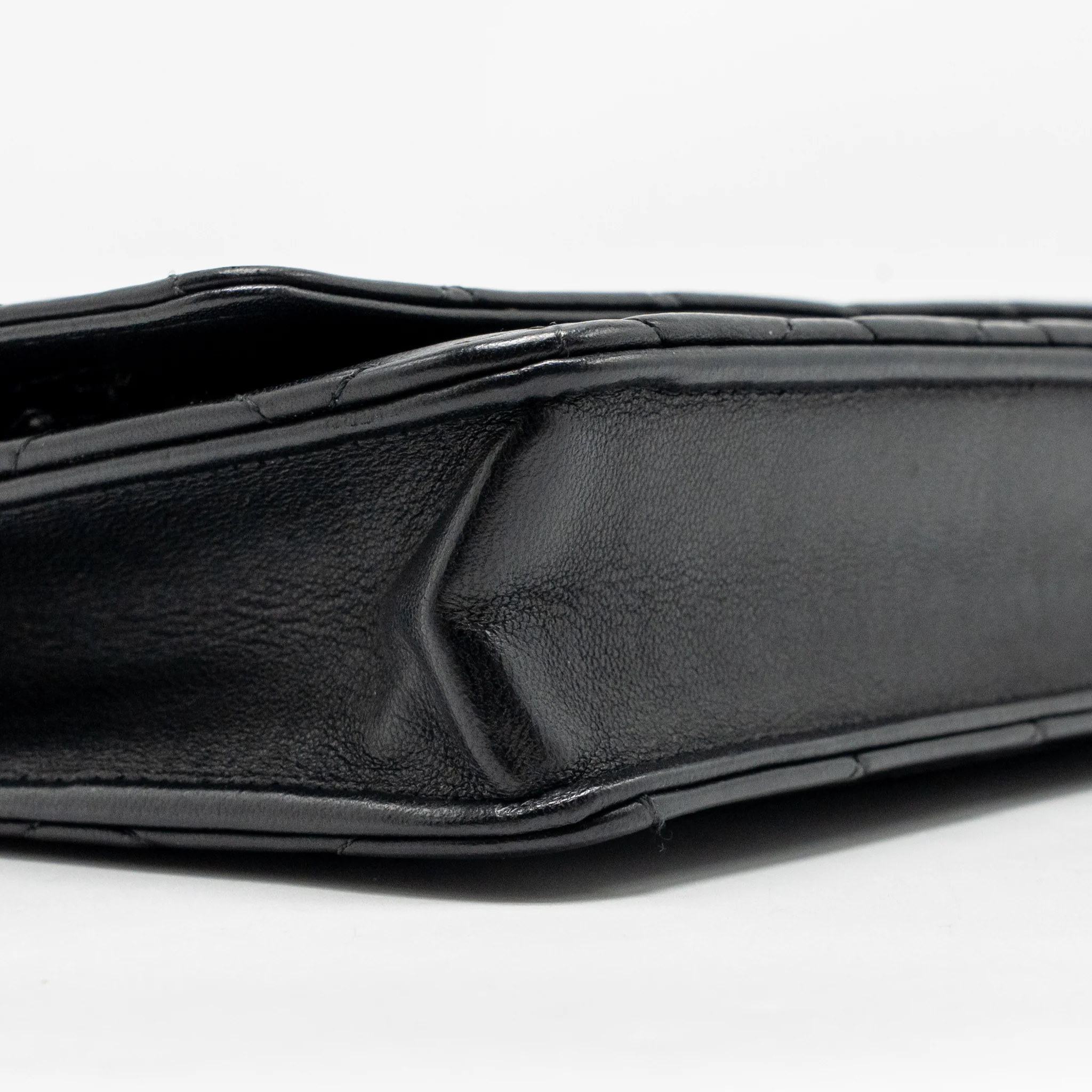 Chanel classic wallet on chain lambskin black SHW - Image 7