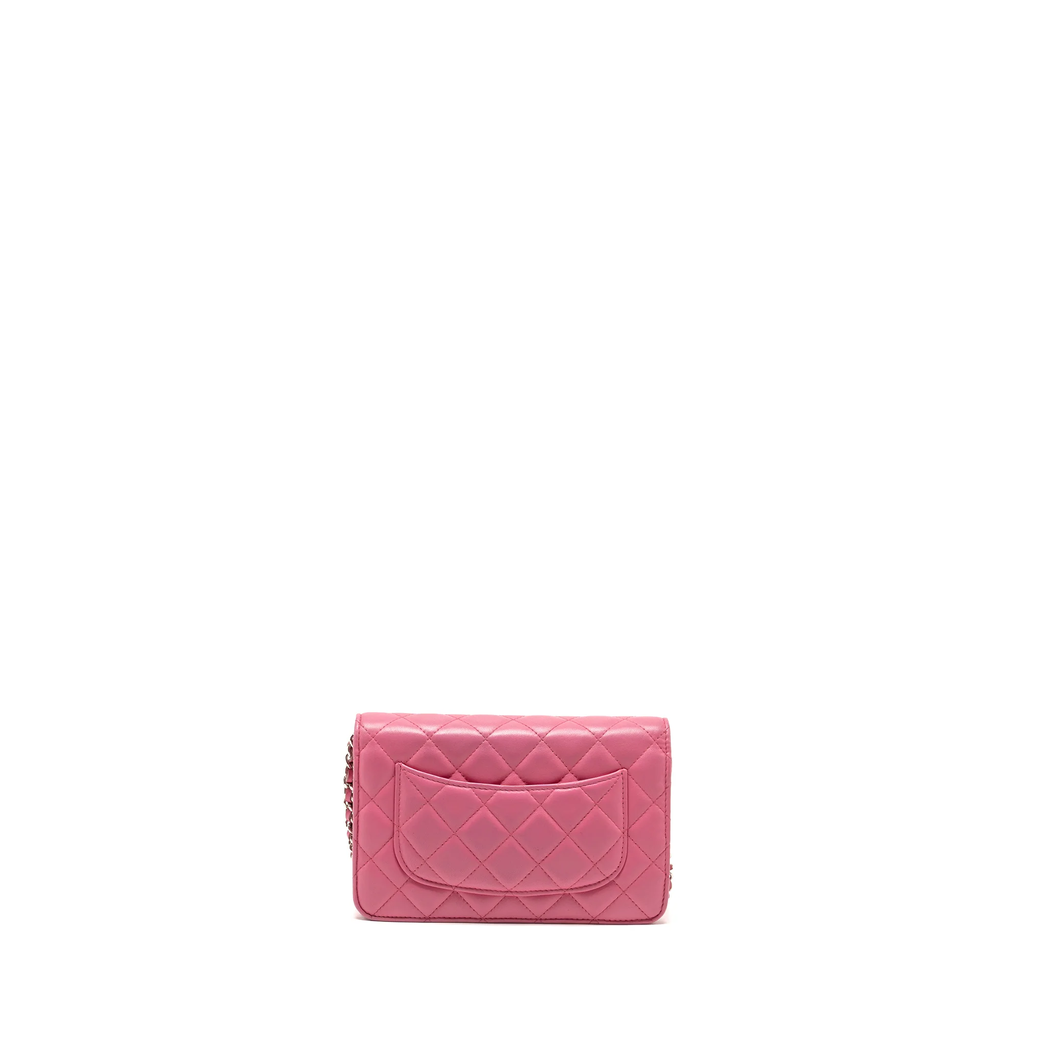 Chanel Classic Wallet on Chain Lambskin Pink SHW - Image 2
