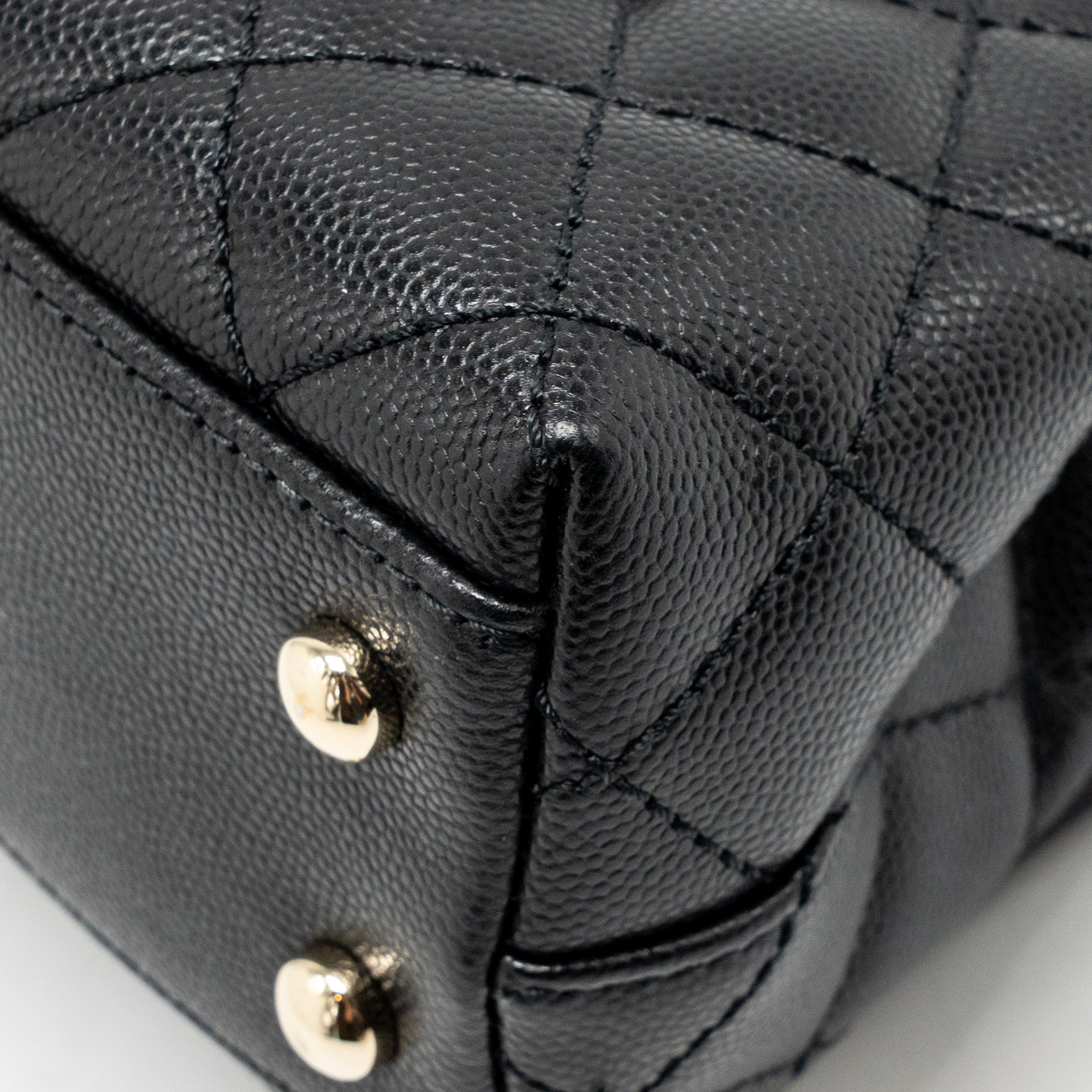 Chanel mini coco handle caviar black LGHW (microchip) - Image 12