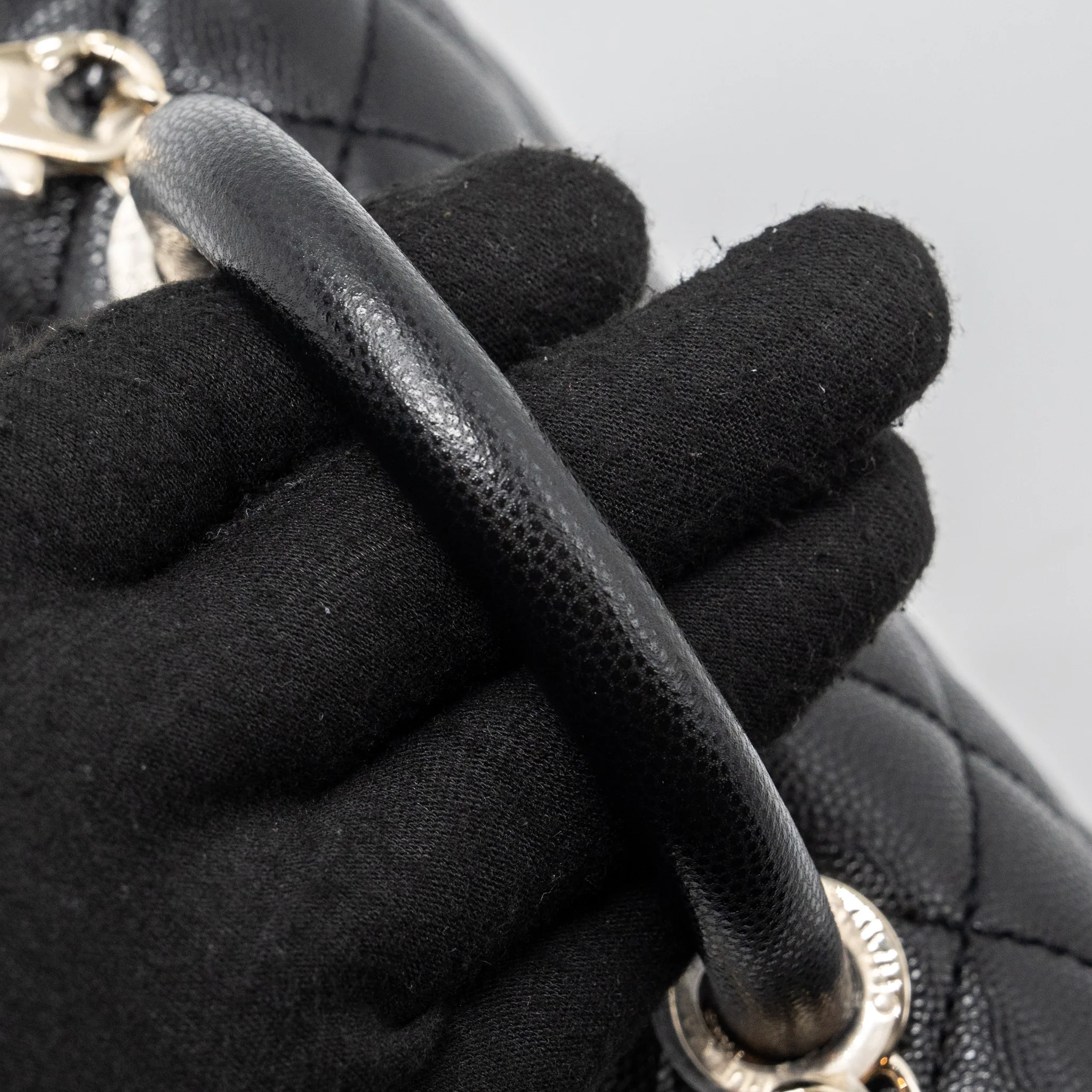 Chanel Coco handle Mini Caviar Black LGHW (Microchip) - Image 11