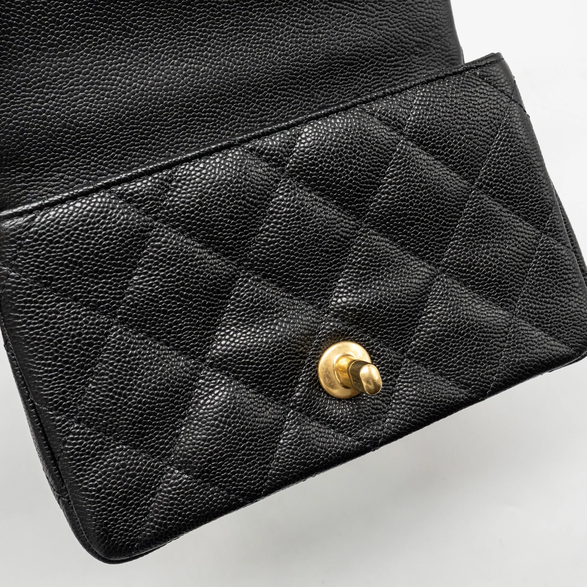 Chanel Coco Love Mini Flap Bag Adjustable Chain Caviar Black GHW (Microchip) - Image 13