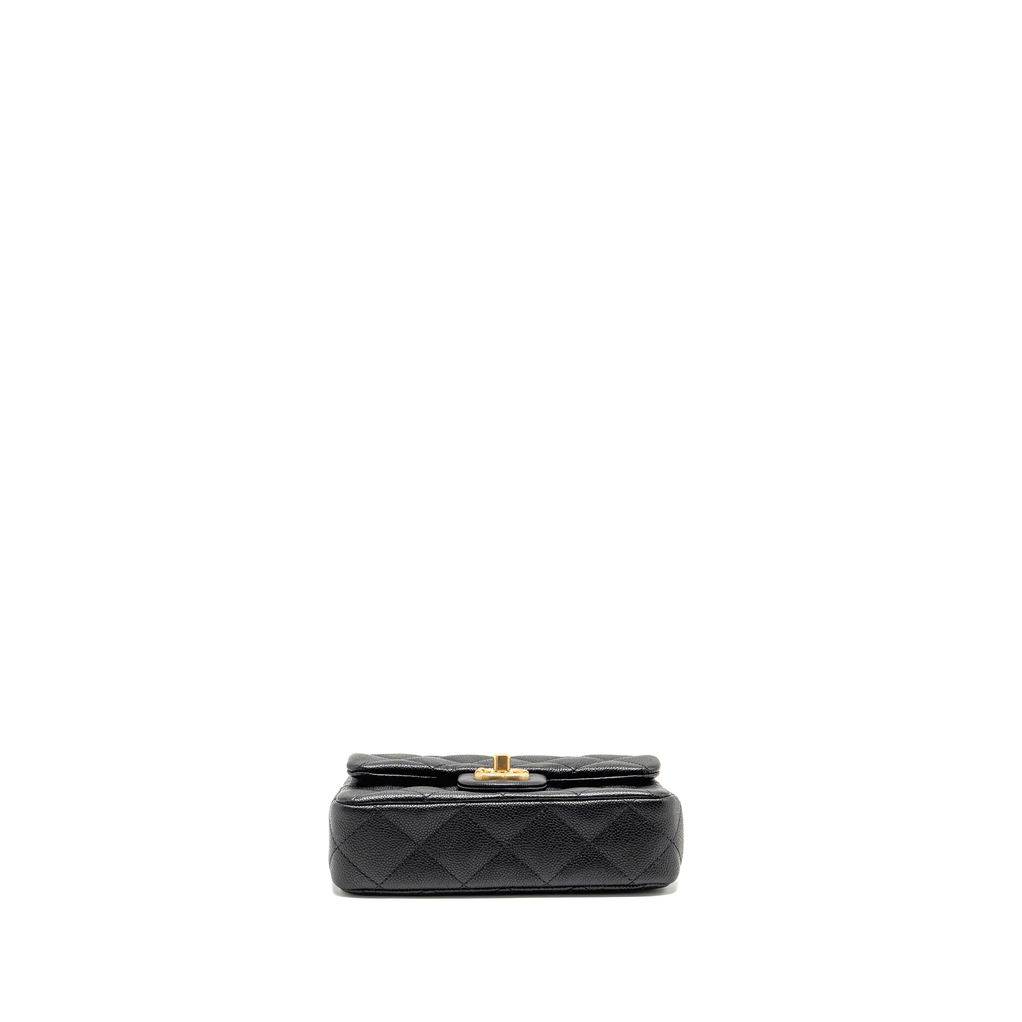 Chanel Coco Love Mini Flap Bag Adjustable Chain Caviar Black GHW (Microchip) - Image 5