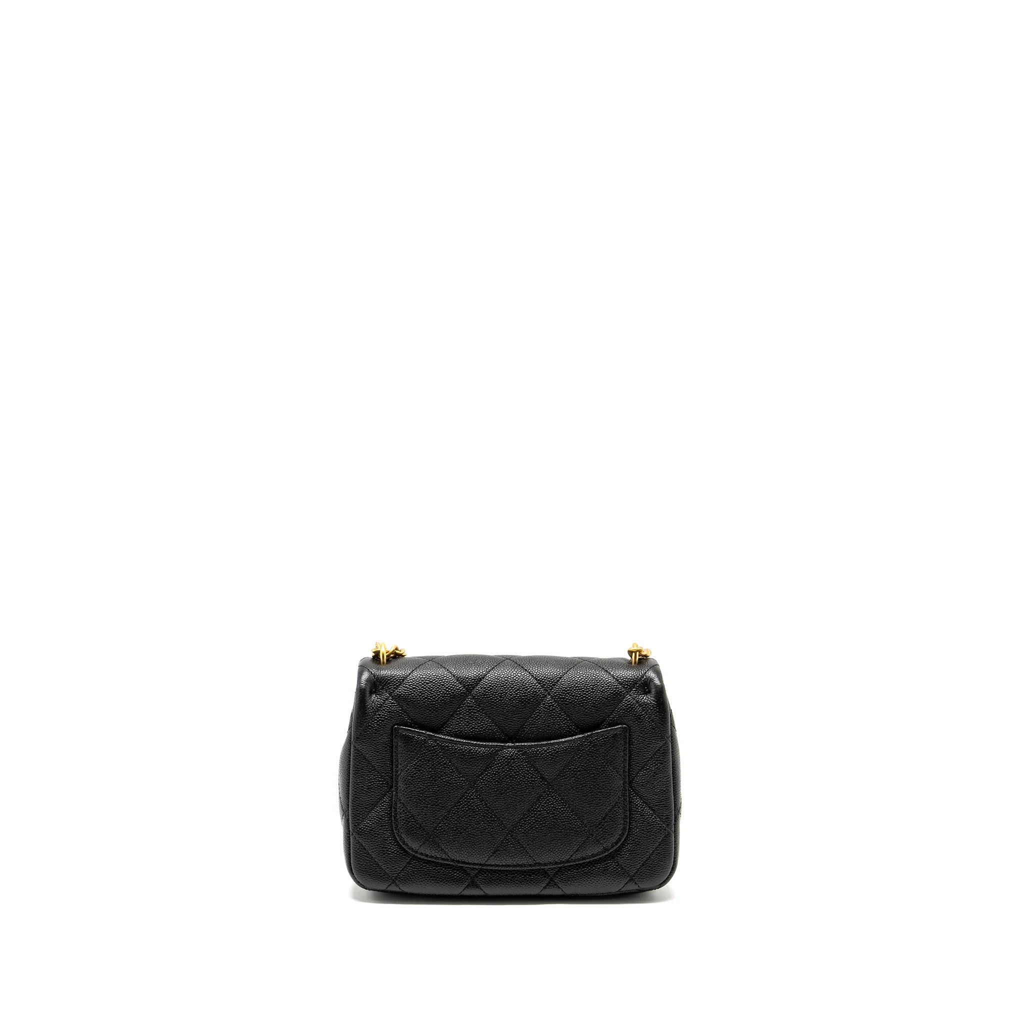Chanel Coco Love Flap Bag with Adjustable Chain Caviar Black GHW (Microchip) - Image 2