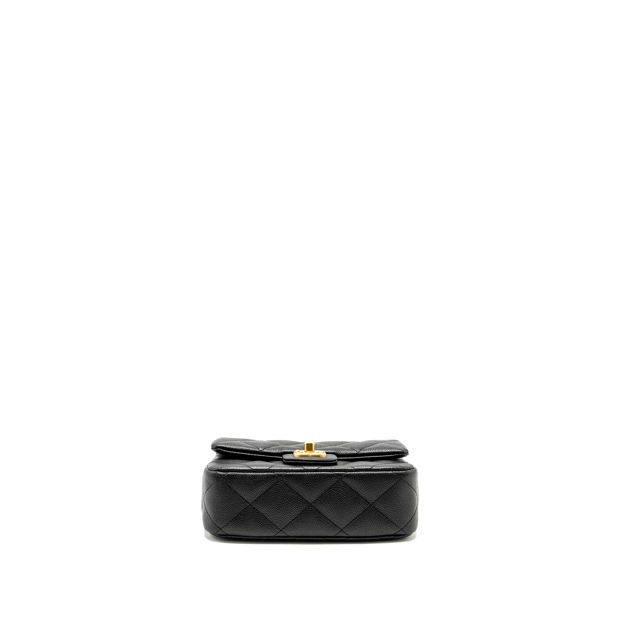 Chanel Coco Love Flap Bag with Adjustable Chain Caviar Black GHW (Microchip) - Image 5