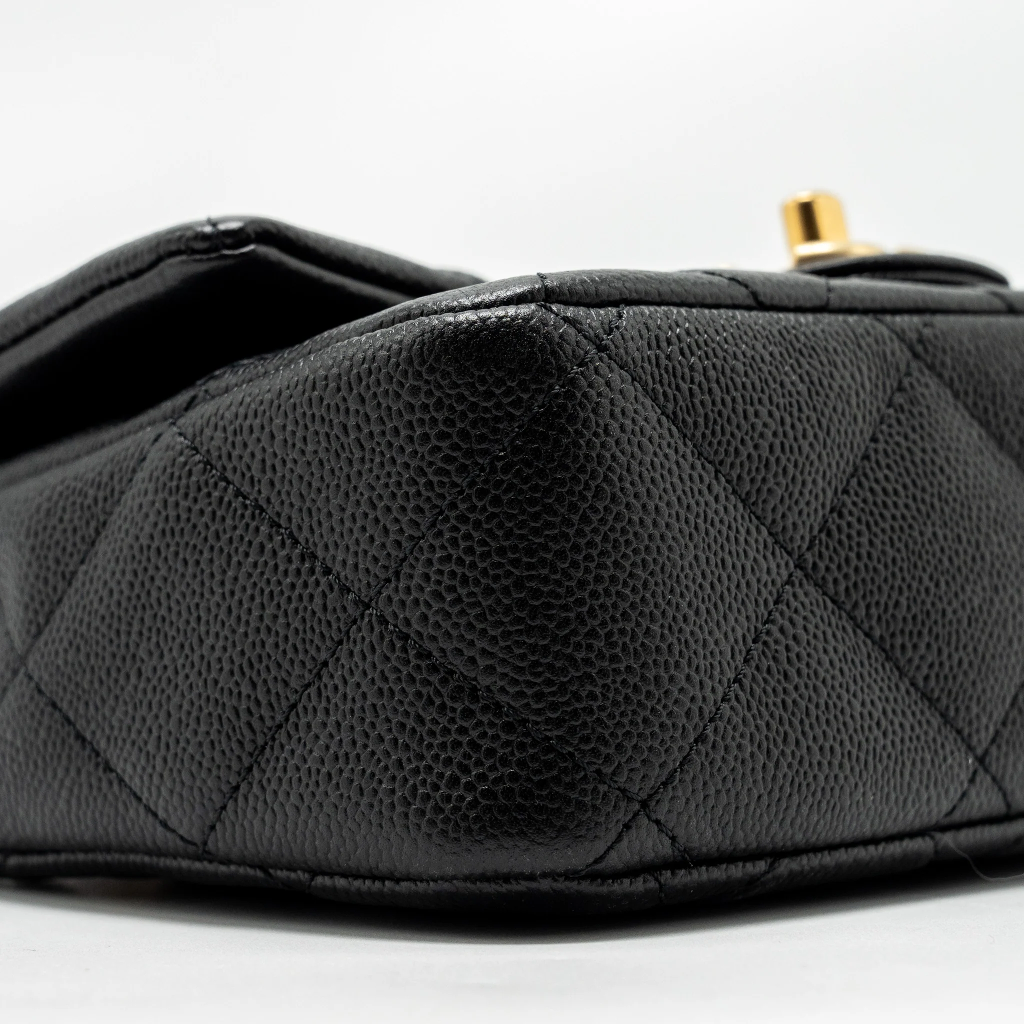 Chanel Coco Love Flap Bag with Adjustable Chain Caviar Black GHW (Microchip) - Image 6
