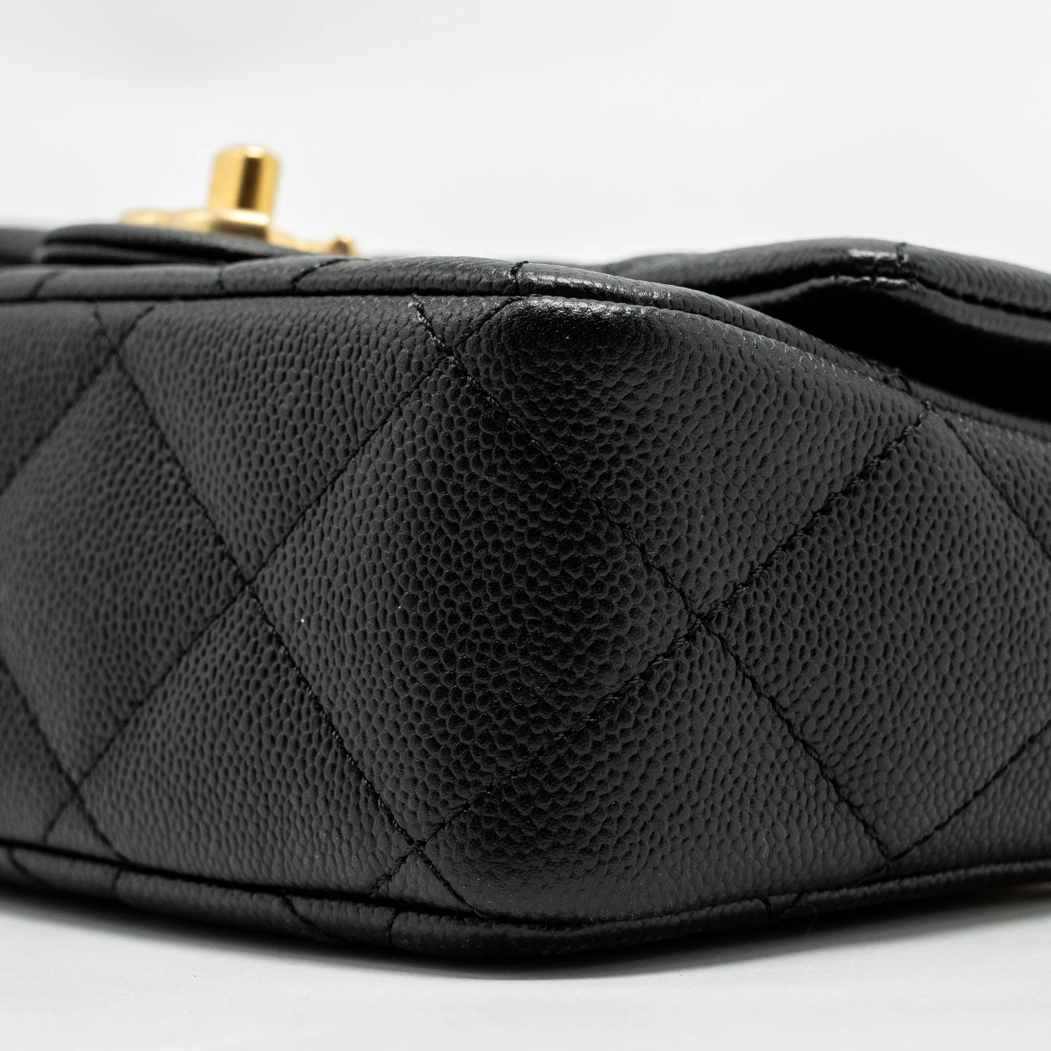 Chanel Coco Love Flap Bag with Adjustable Chain Caviar Black GHW (Microchip) - Image 7