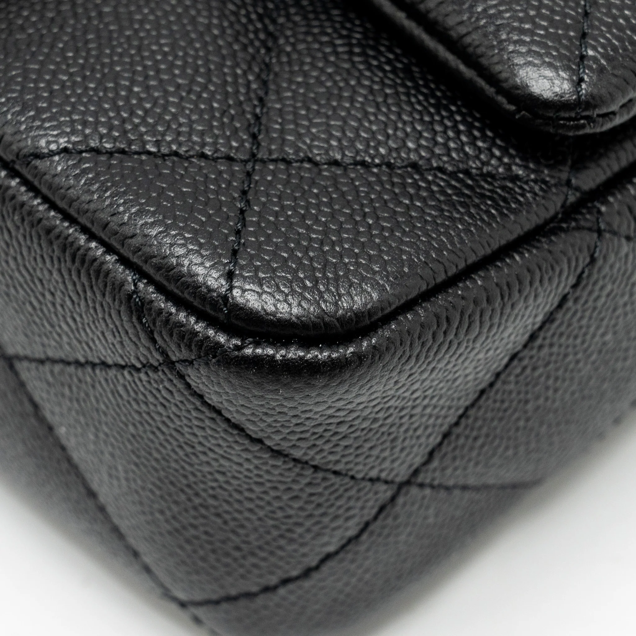 Chanel Coco Love Flap Bag with Adjustable Chain Caviar Black GHW (Microchip) - Image 9