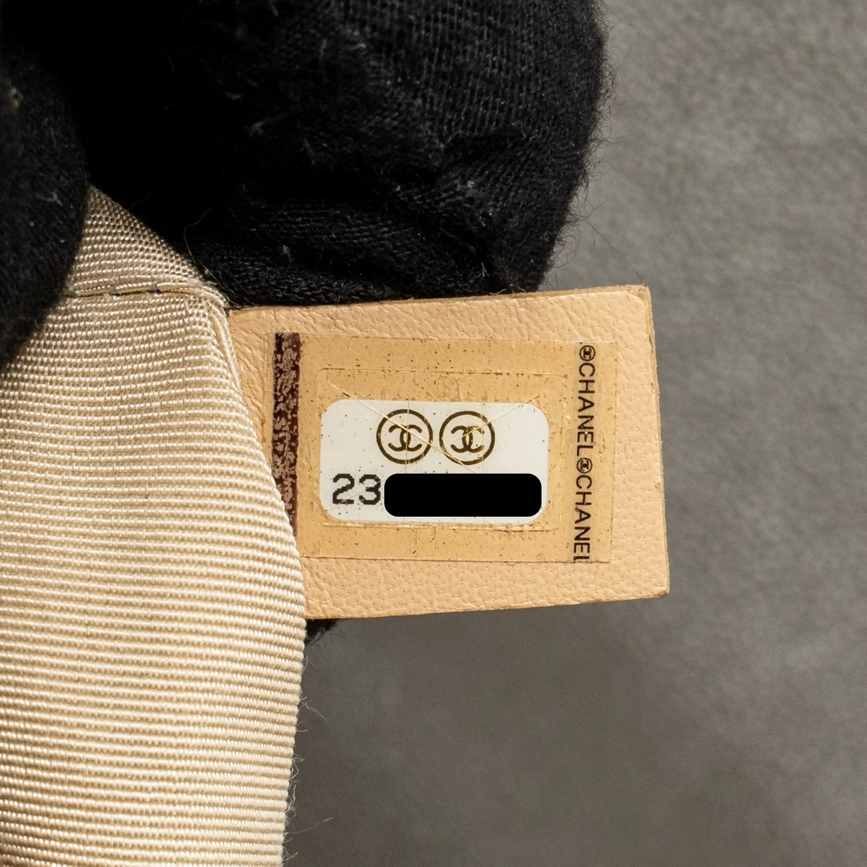 Chanel Top Handle Label Click Flap Bag Grained Calfskin Khaki LGHW - Image 19