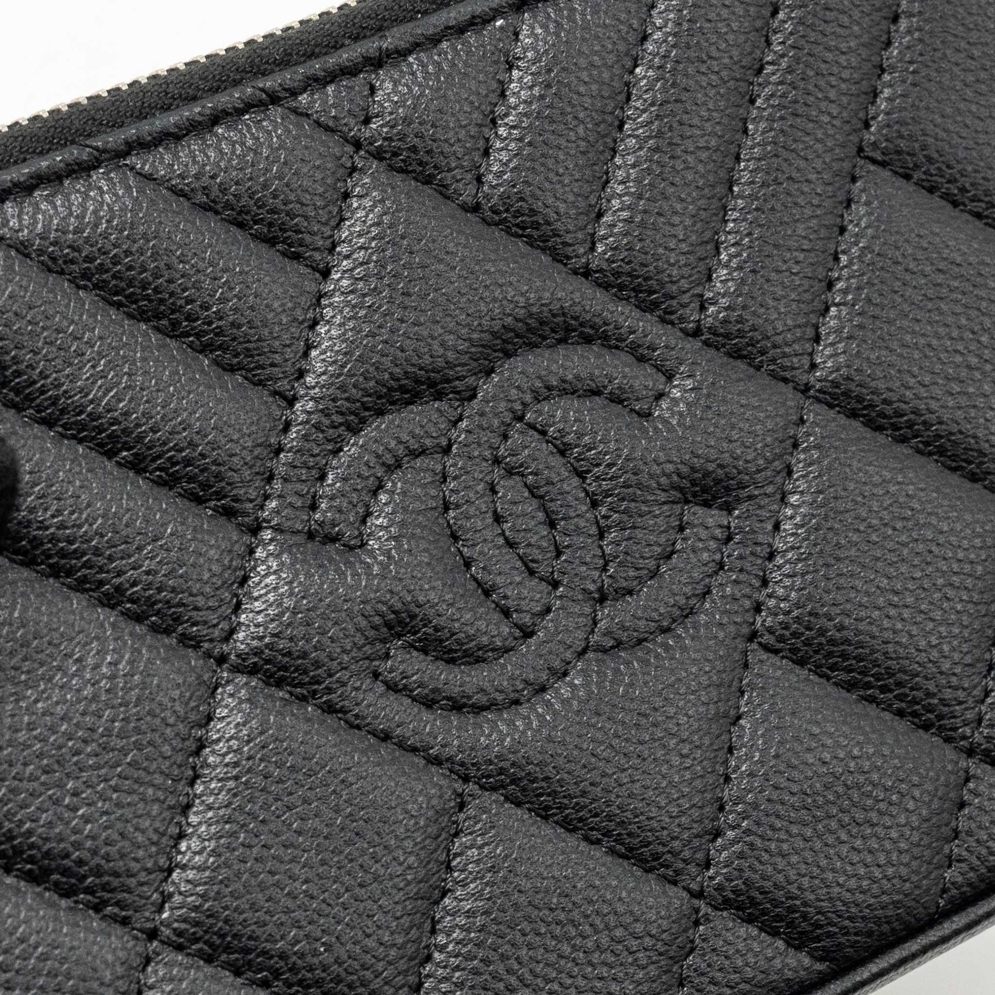 Chanel Double Zip Clutch with Chain Caviar Black SHW - Image 12