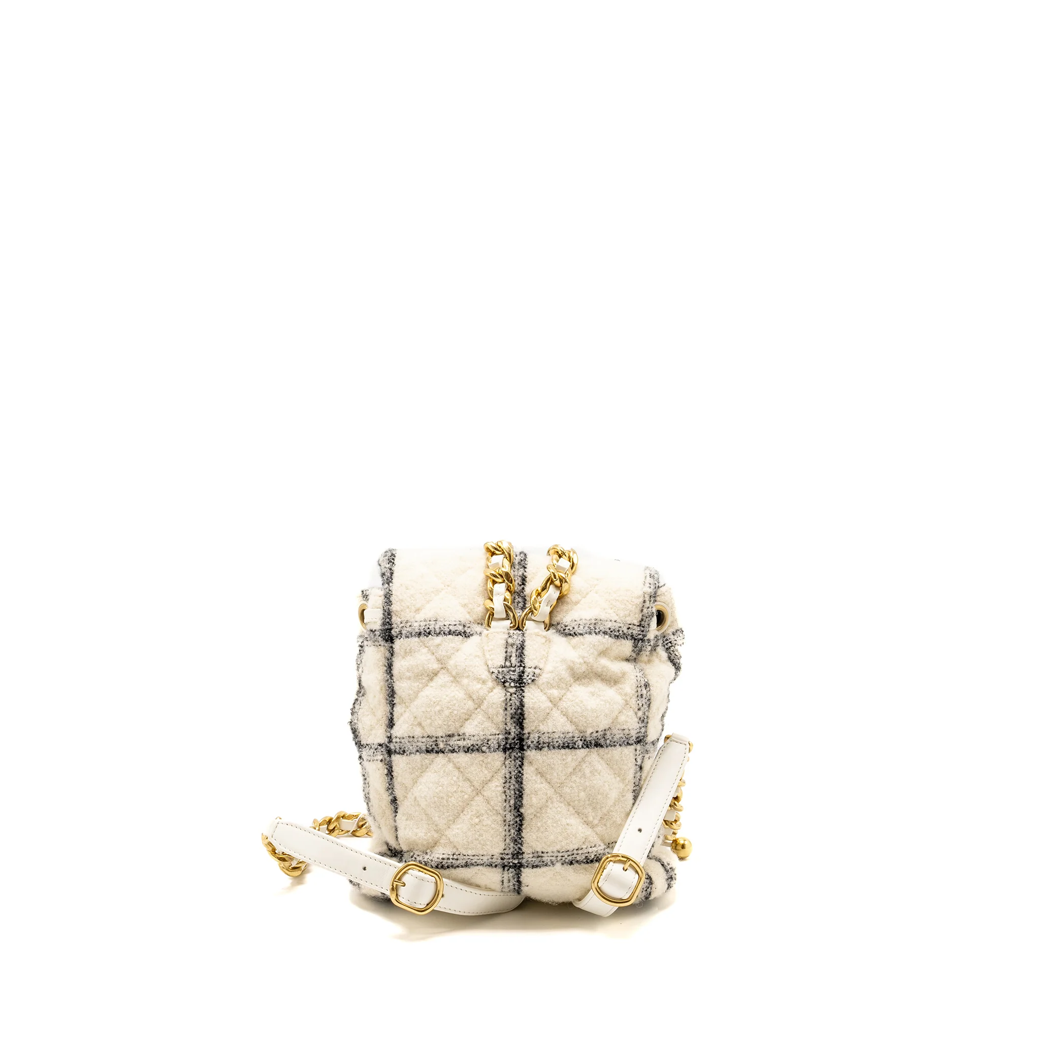 Chanel Duma Backpack Fabric White/Multicolour GHW (microchip) - Image 2