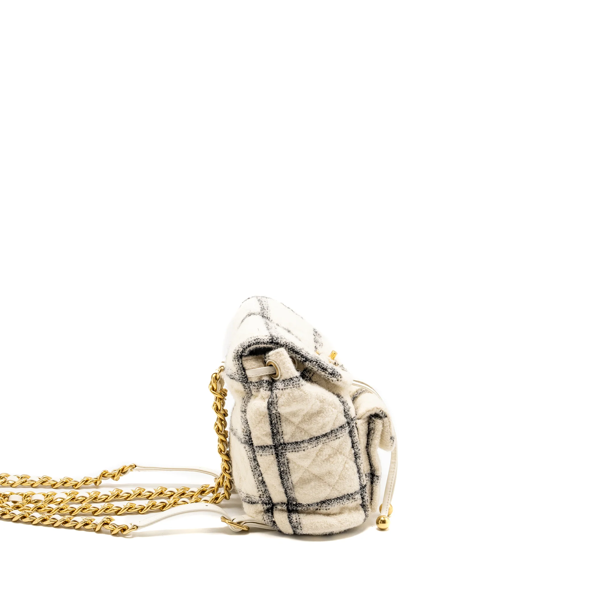 Chanel Duma Backpack Fabric White/Multicolour GHW (microchip) - Image 3