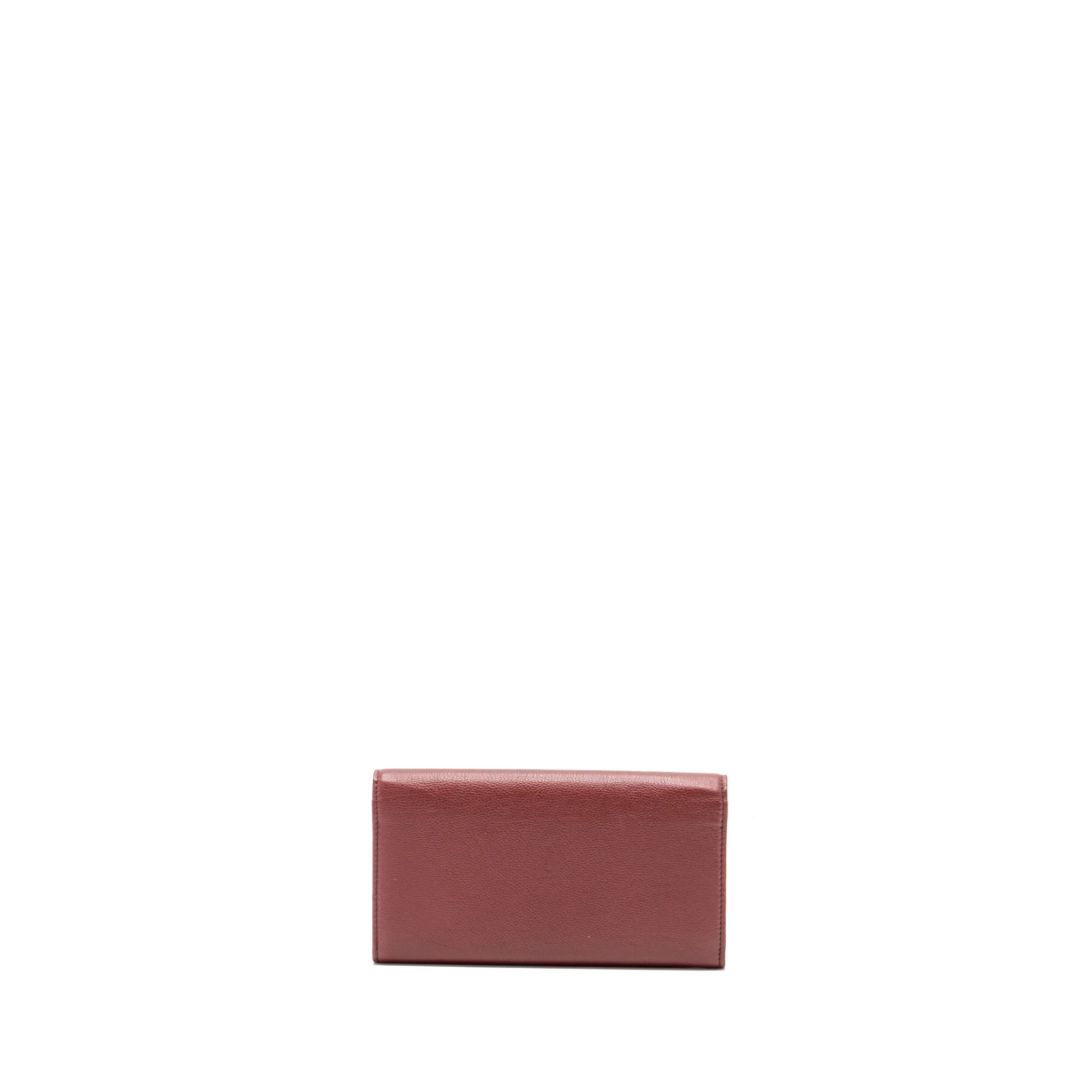 Chanel Flap Long Wallet Calfskin Red GHW - Image 2