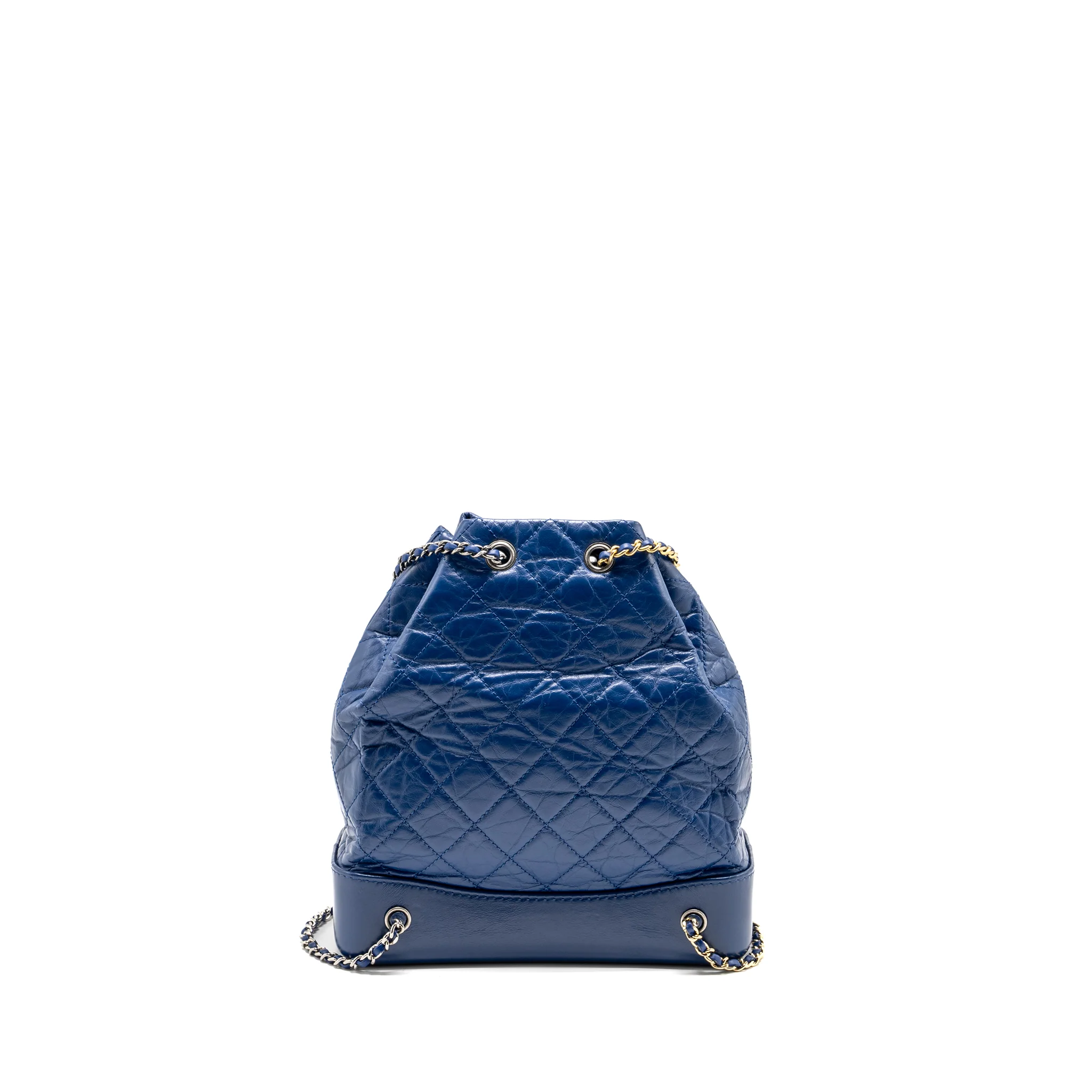 Chanel Gabrielle Backpack Aged Calfskin Blue Multicolour Hardware - Image 2