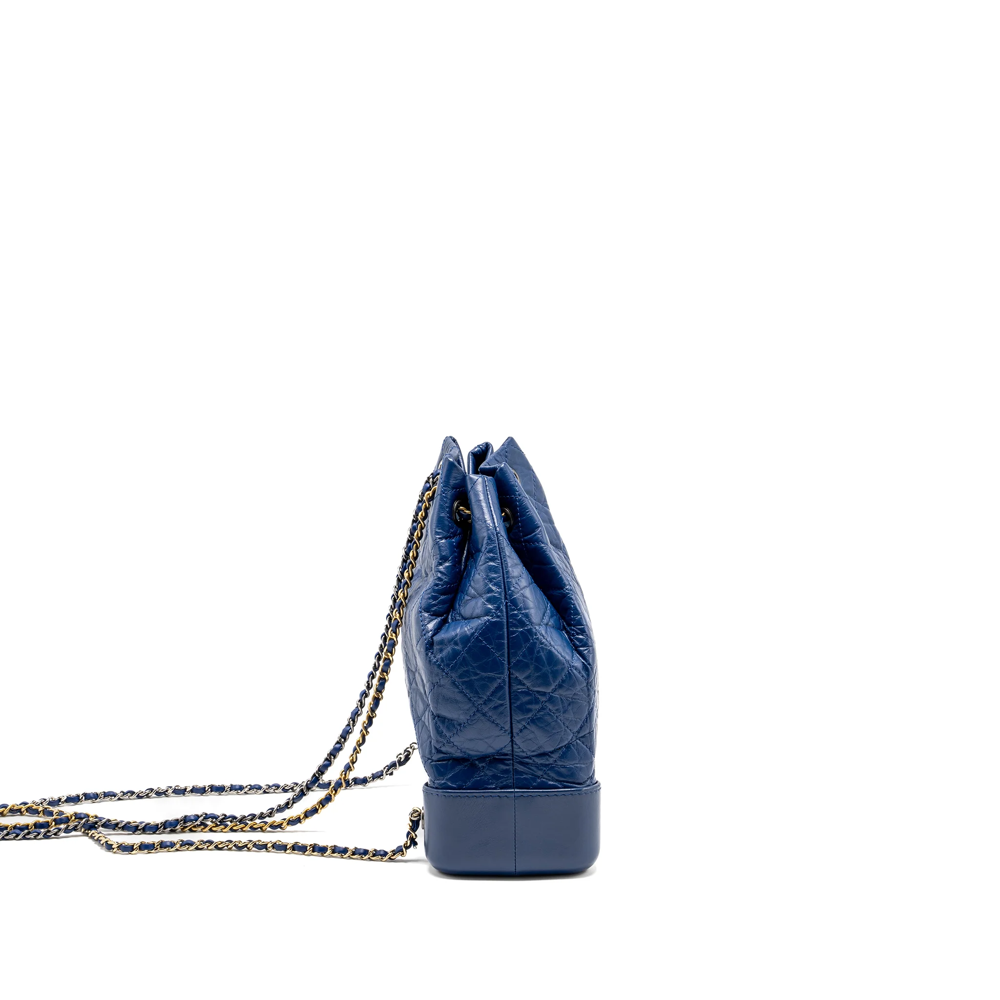 Chanel Gabrielle Backpack Aged Calfskin Blue Multicolour Hardware - Image 3