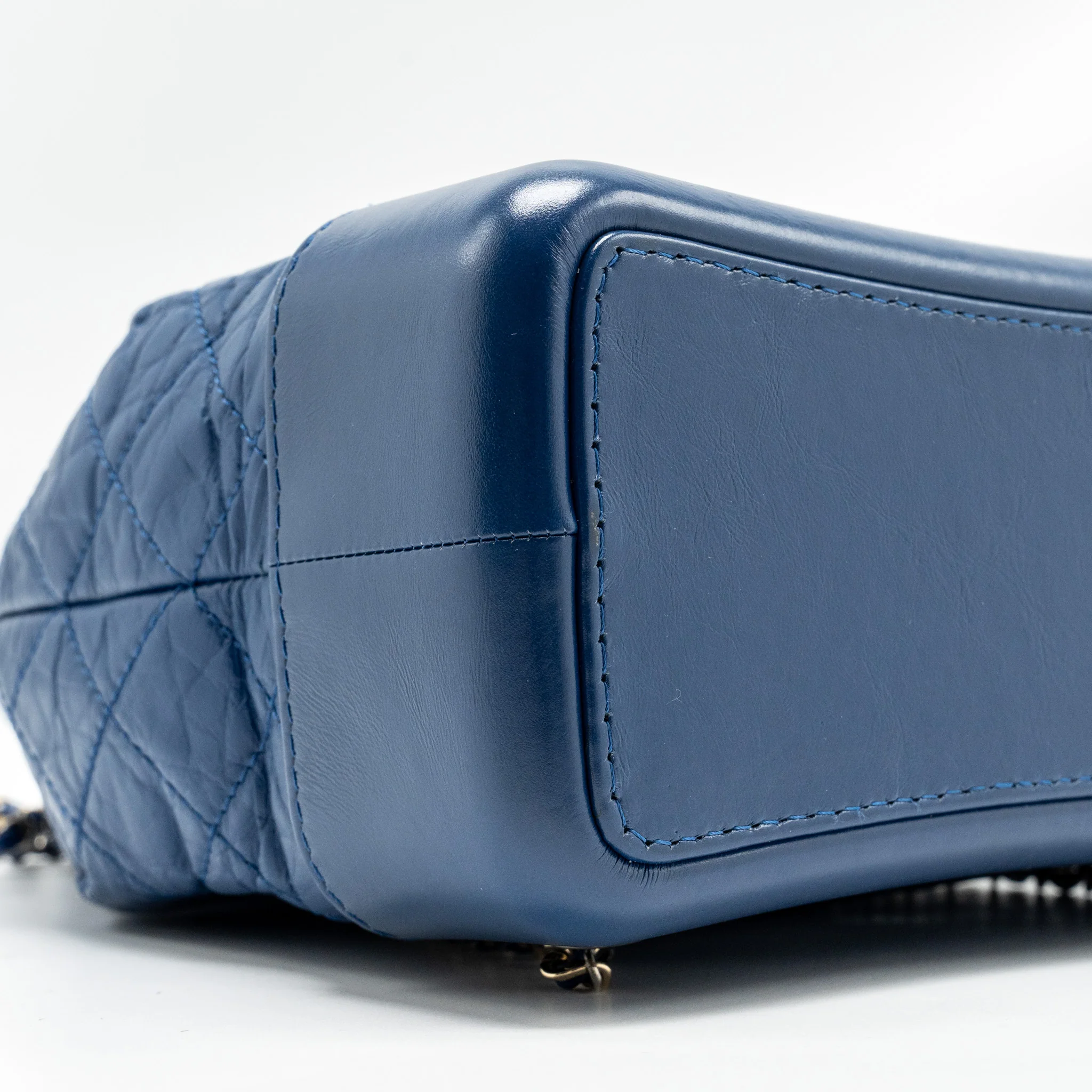 Chanel Gabrielle Backpack Aged Calfskin Blue Multicolour Hardware - Image 6