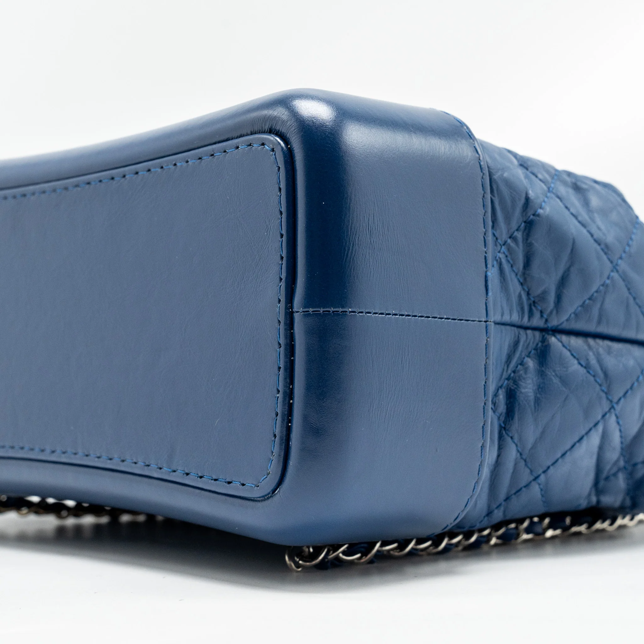 Chanel Gabrielle Backpack Aged Calfskin Blue Multicolour Hardware - Image 7