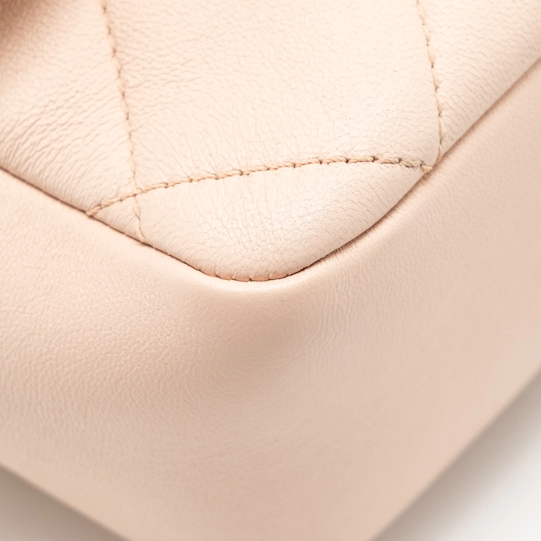 Chanel Giant Top Handle Rectangular Flap Bag Lambskin Pink LGHW (Microchip) - Image 9