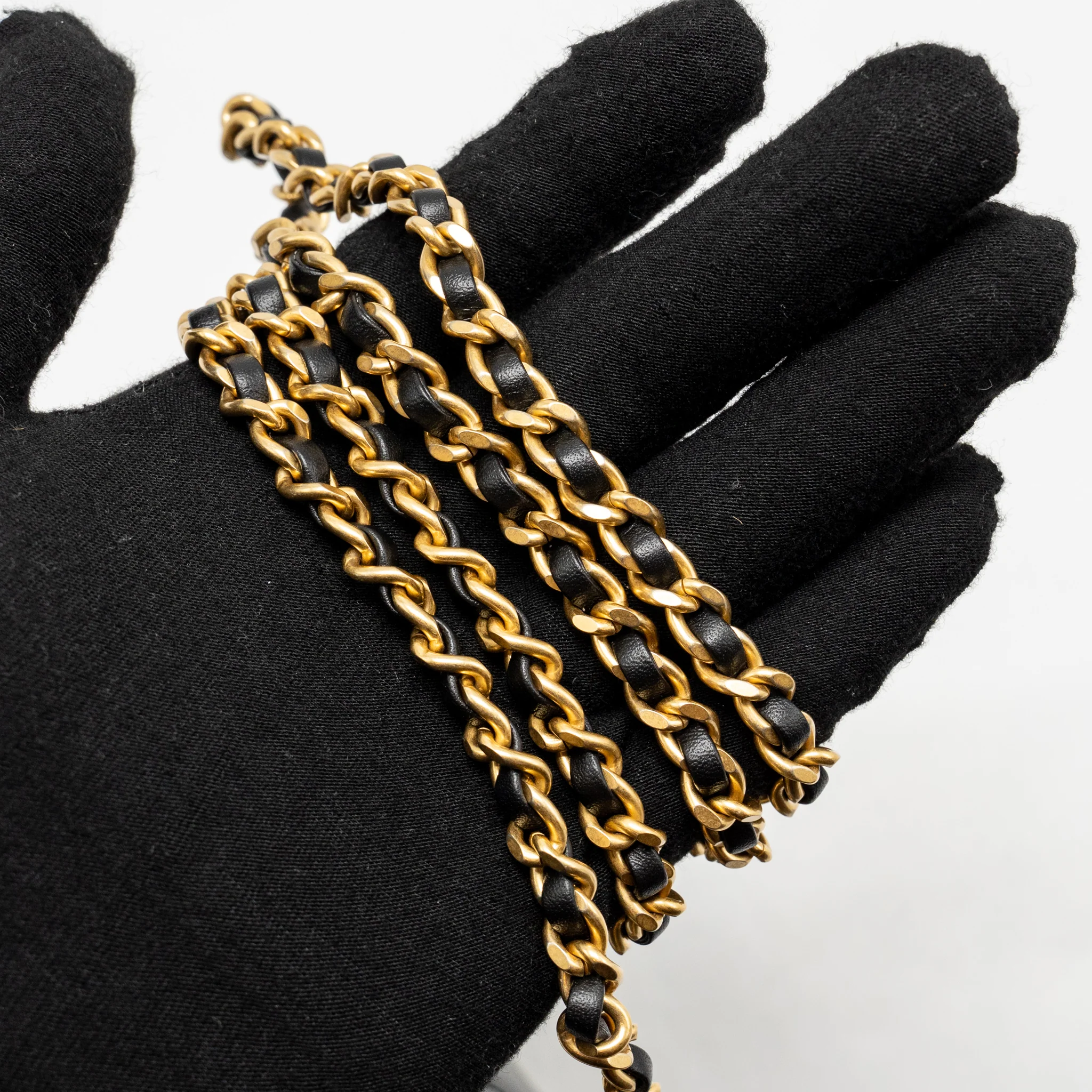 Chanel Gold Crush Mini Flap Bag Calfskin Black GHW (Microchip) - Image 18