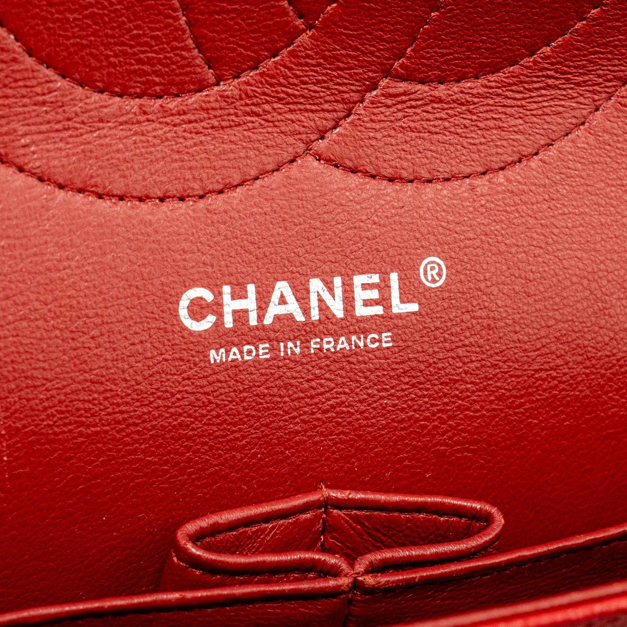 Chanel Jumbo Classic Double Flap Bag Caviar Red SHW - Image 16