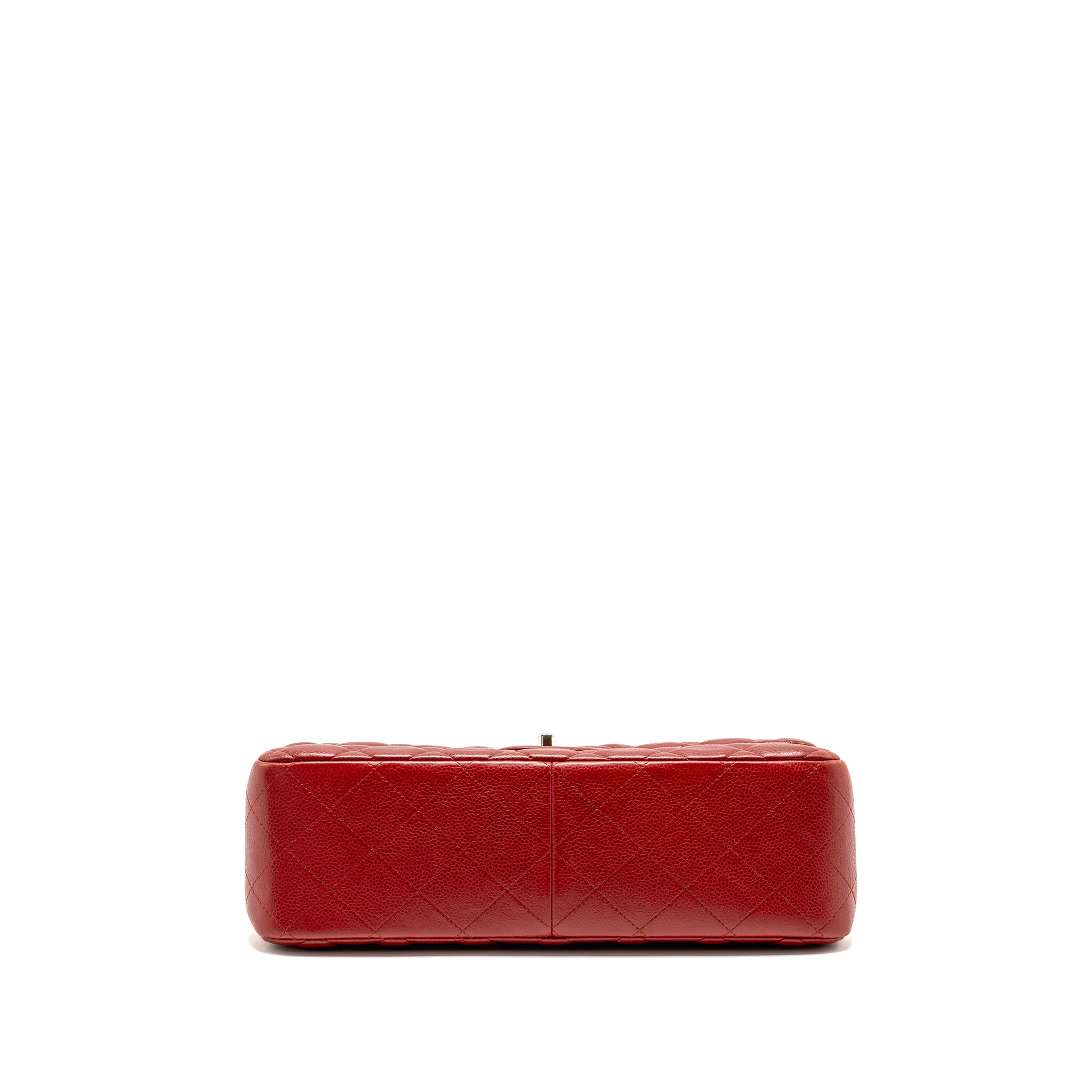 Chanel Jumbo Classic Double Flap Bag Caviar Red SHW - Image 6