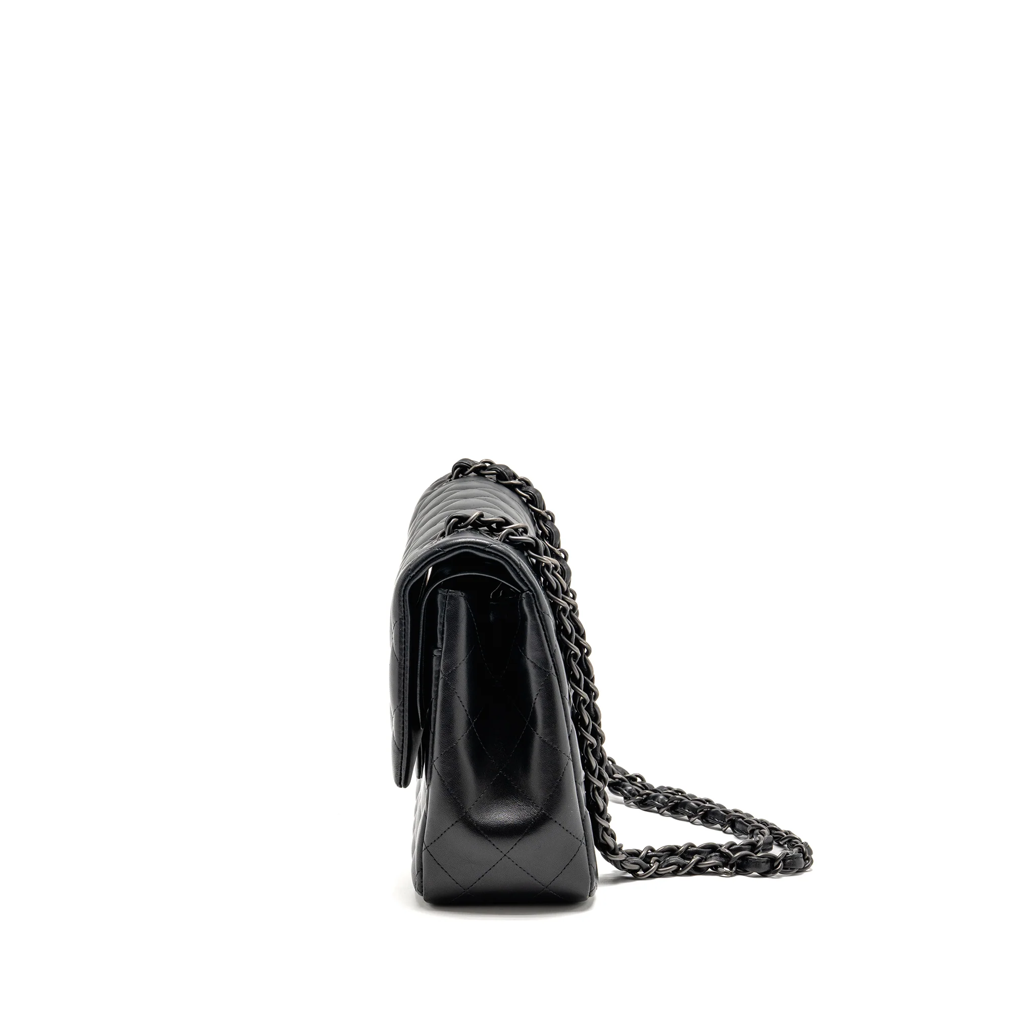 Chanel Jumbo Classic Double Flap Bag Lambskin So Black - Image 4