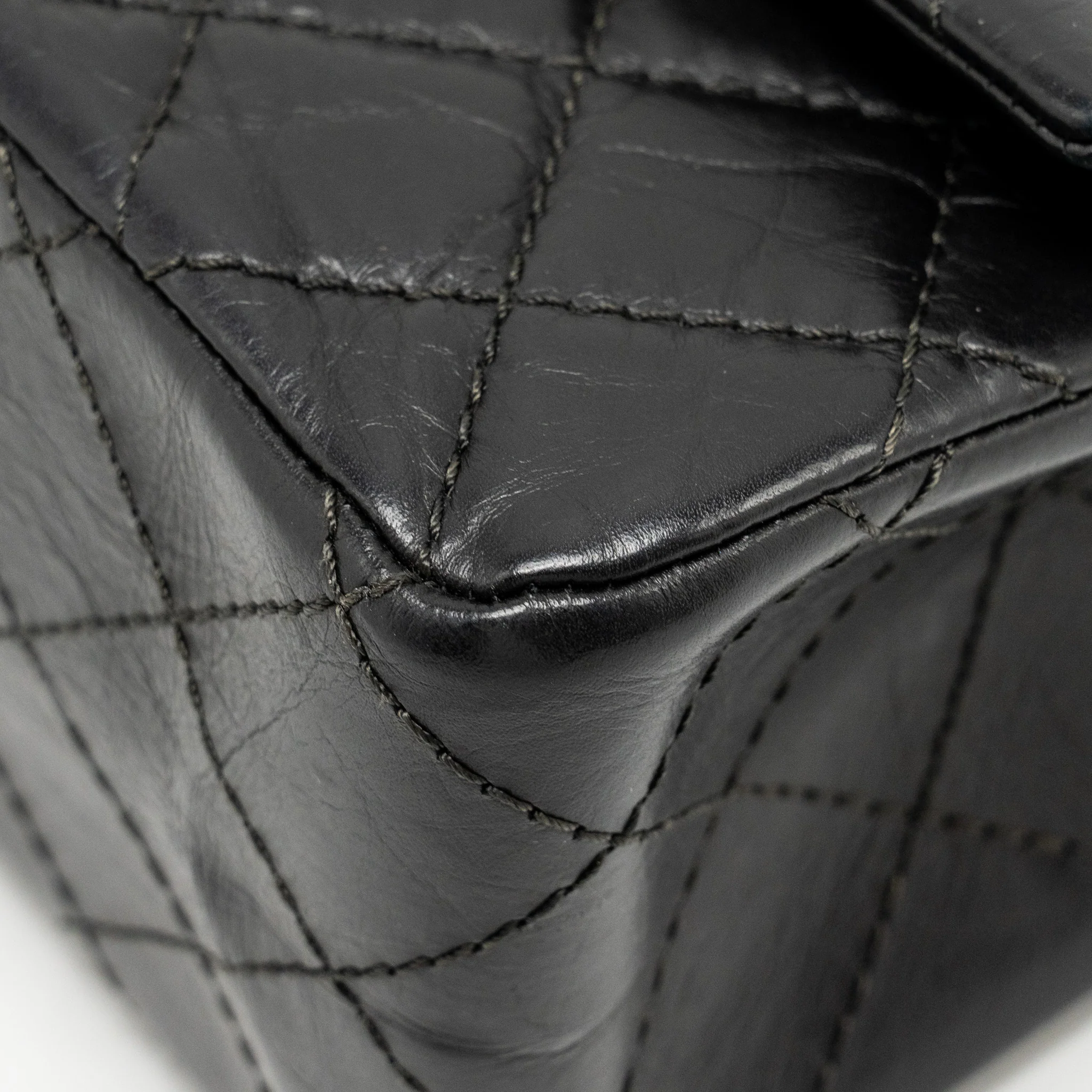 Chanel Large 2.55 226 Reissue Double Flap Bag Aged Calfskin Black GHW - Image 8