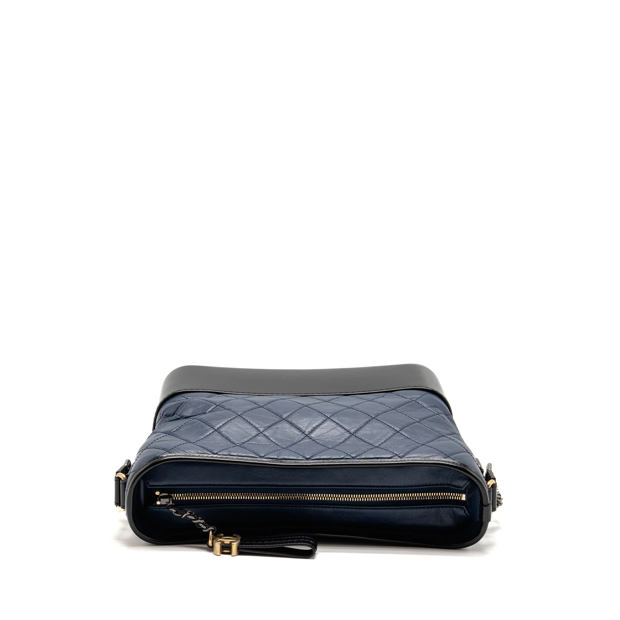 Chanel Large Gabrielle hobo bag calfskin blue / black multicolor hardware - Image 5