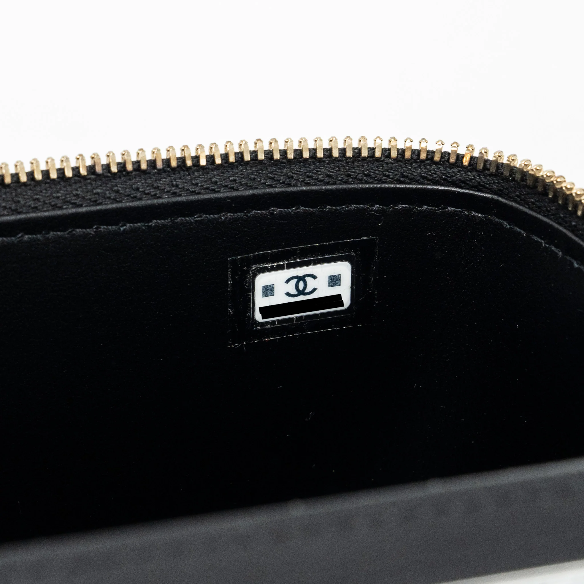 Chanel long vanity case with charms chain Calfskin Black LGHW (microchip) - Image 14