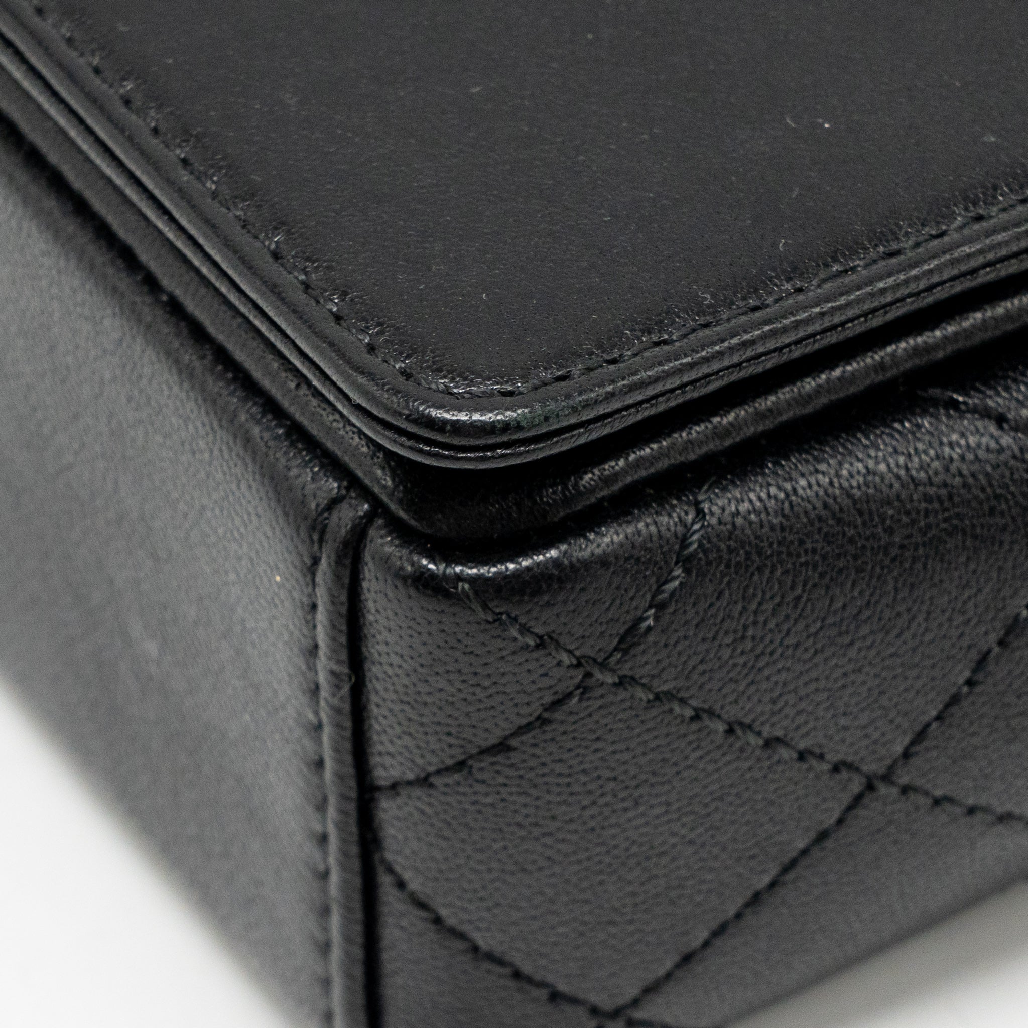 Chanel mademoiselle flap bag lambskin black SHW - Image 10