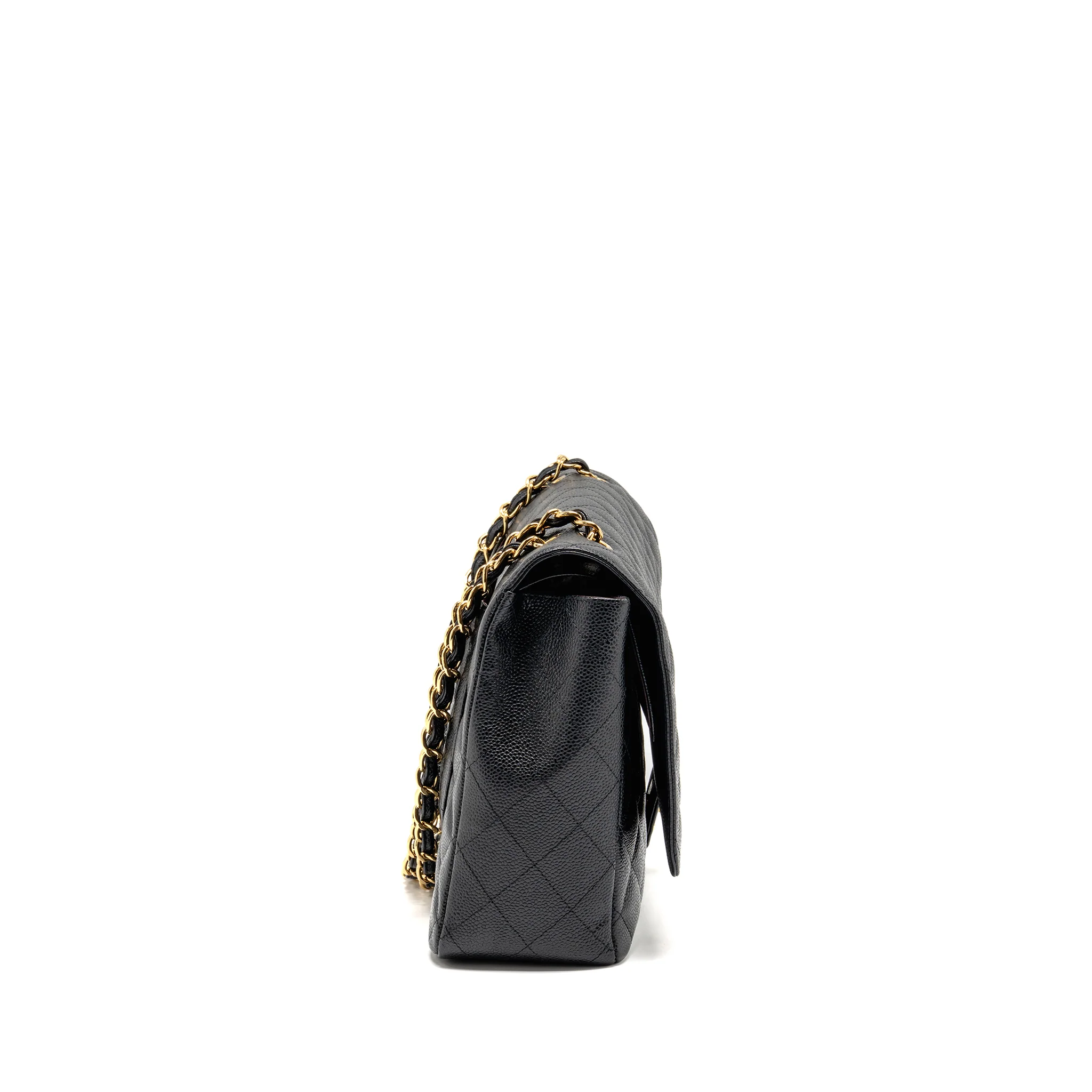 Chanel Maxi Classic Double Flap bag Caviar Black GHW - Image 3