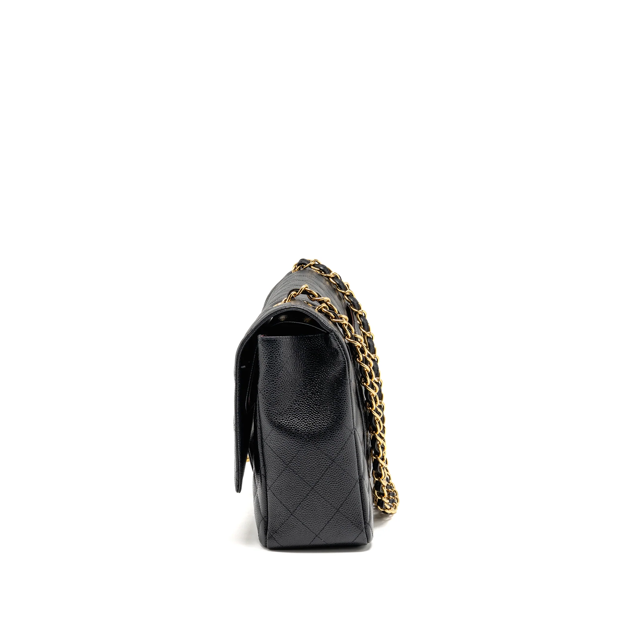 Chanel Maxi Classic Double Flap bag Caviar Black GHW - Image 4