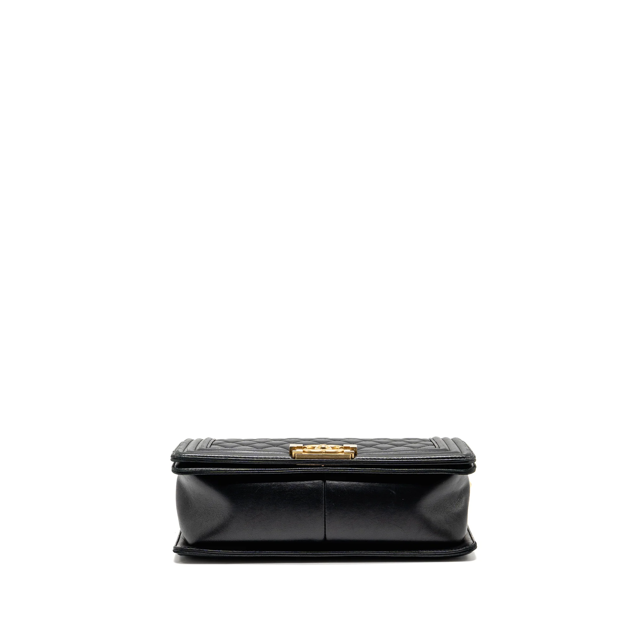 Chanel Medium Boy Bag LAMBSKIN Black GHW - Image 6