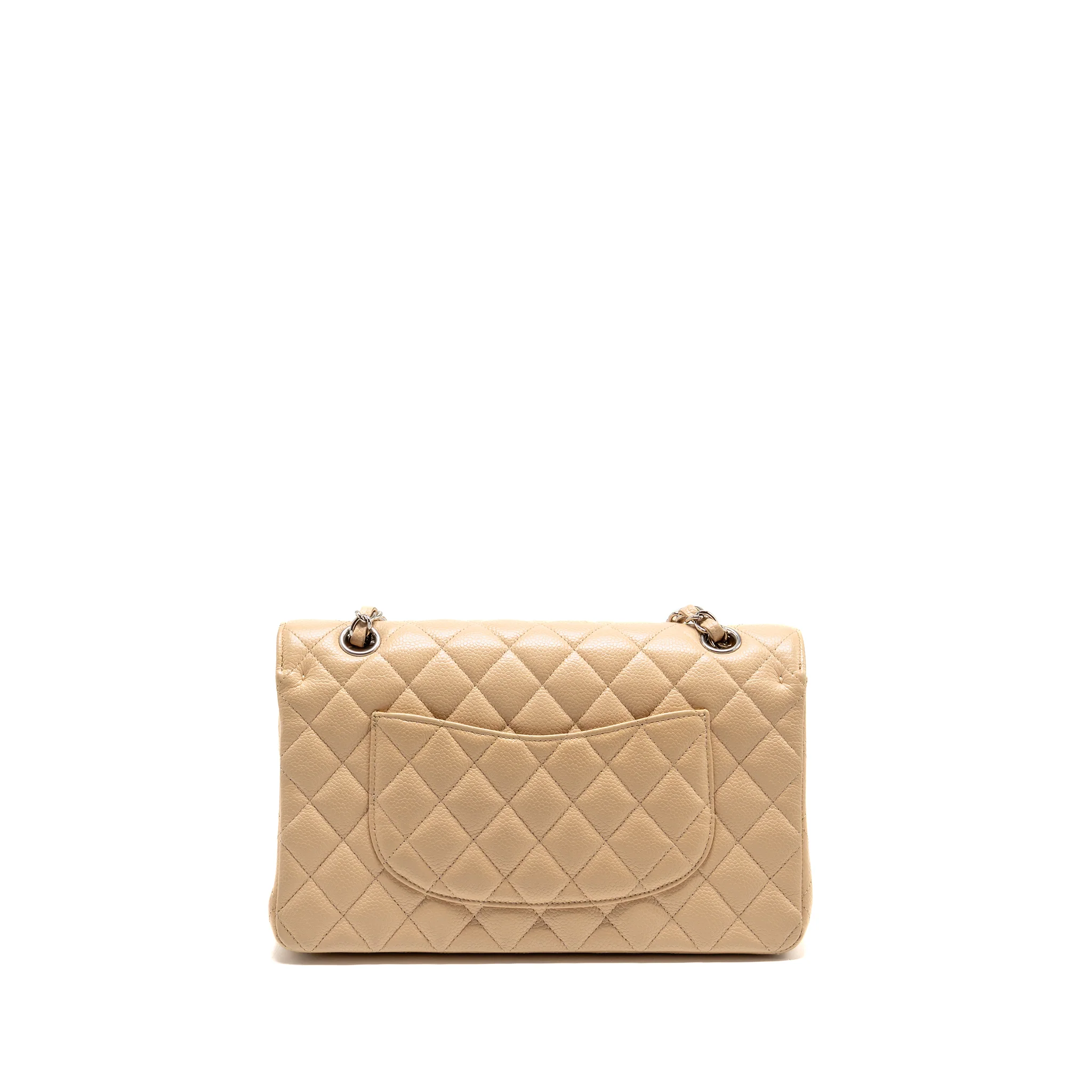Chanel Medium Classic Double Flap Bag Caviar Beige SHW - Image 2