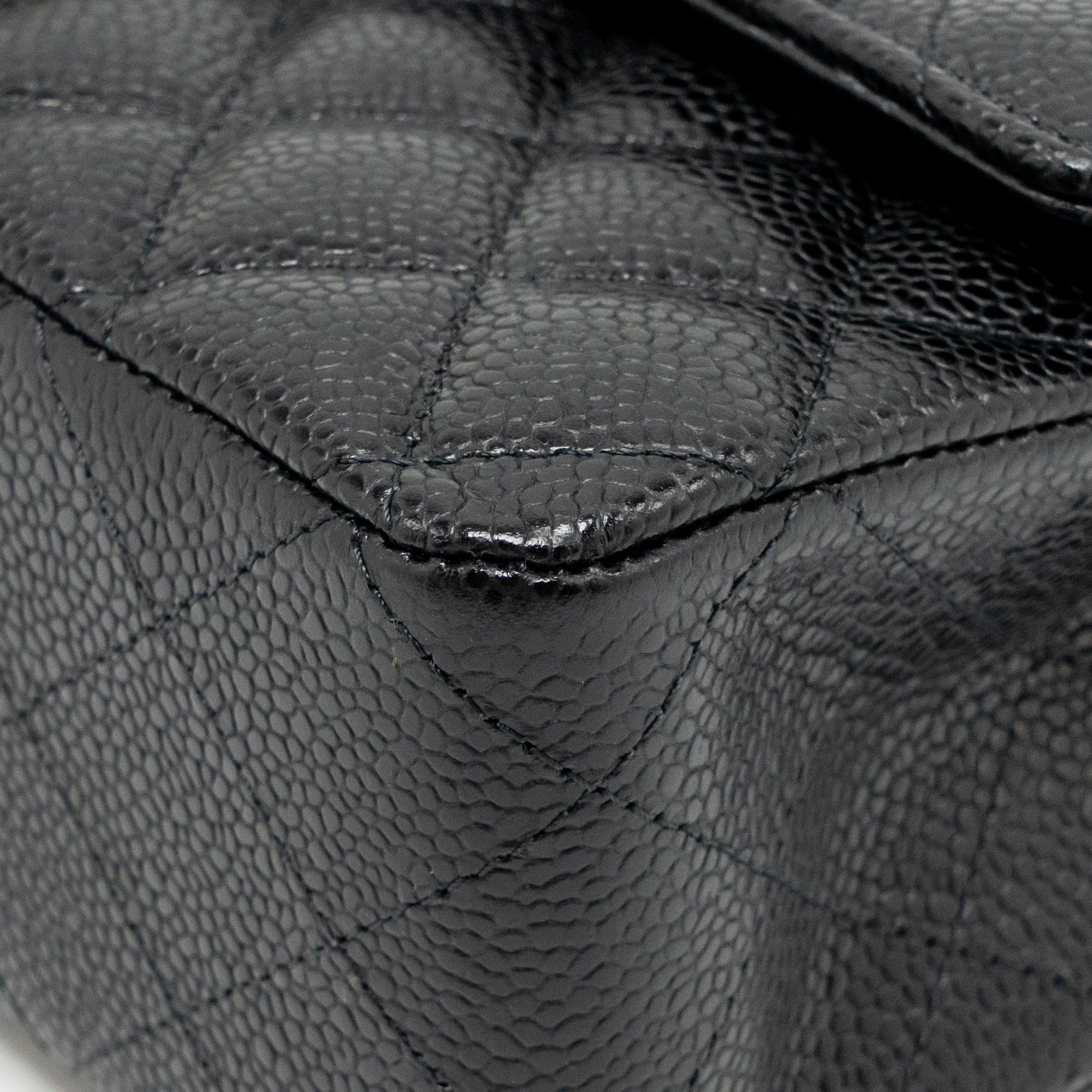 Chanel Medium Classic Double Flap Bag Caviar Black GHW (Microchip) - Image 10