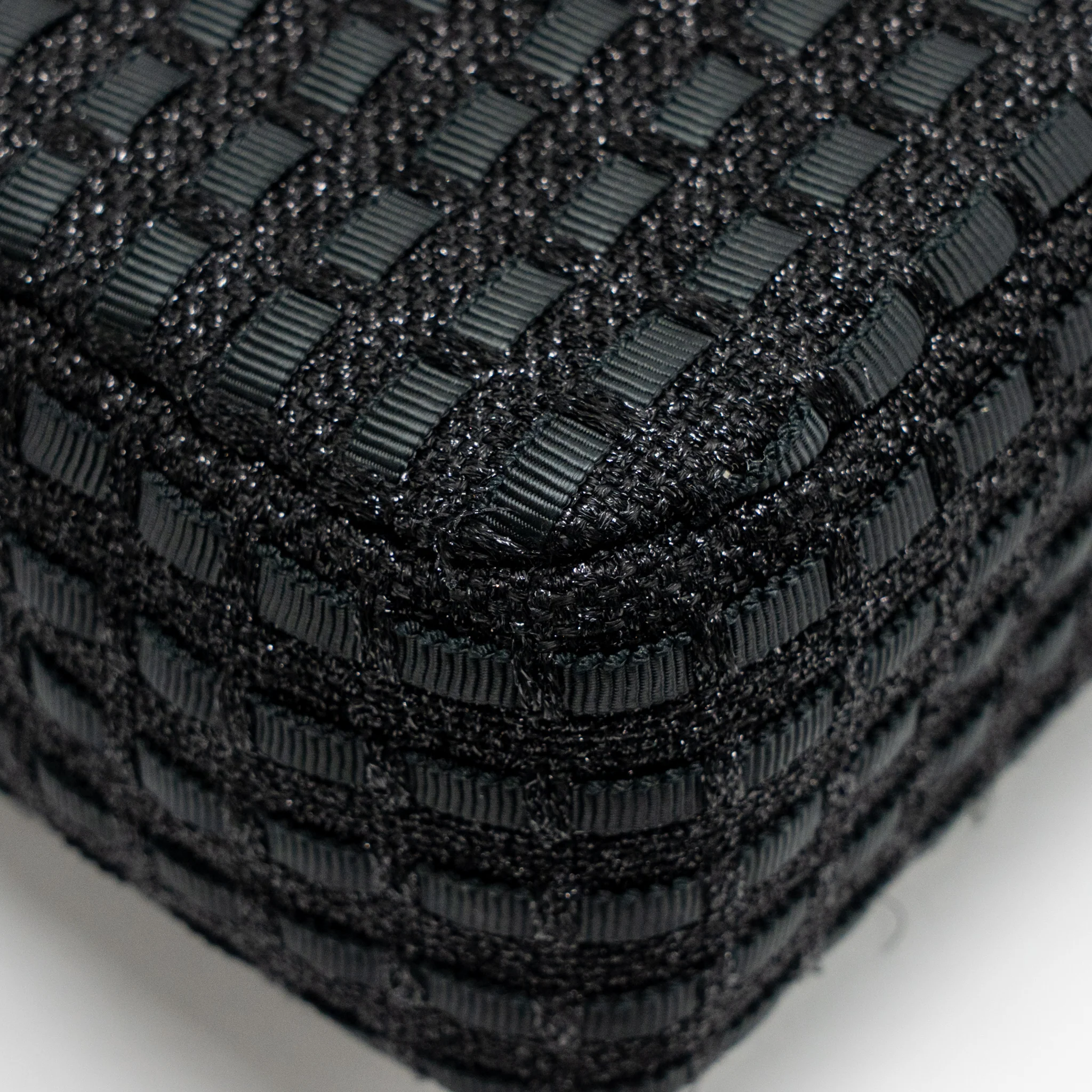Chanel Medium Classic double flap bag tweed black SHW - Image 11