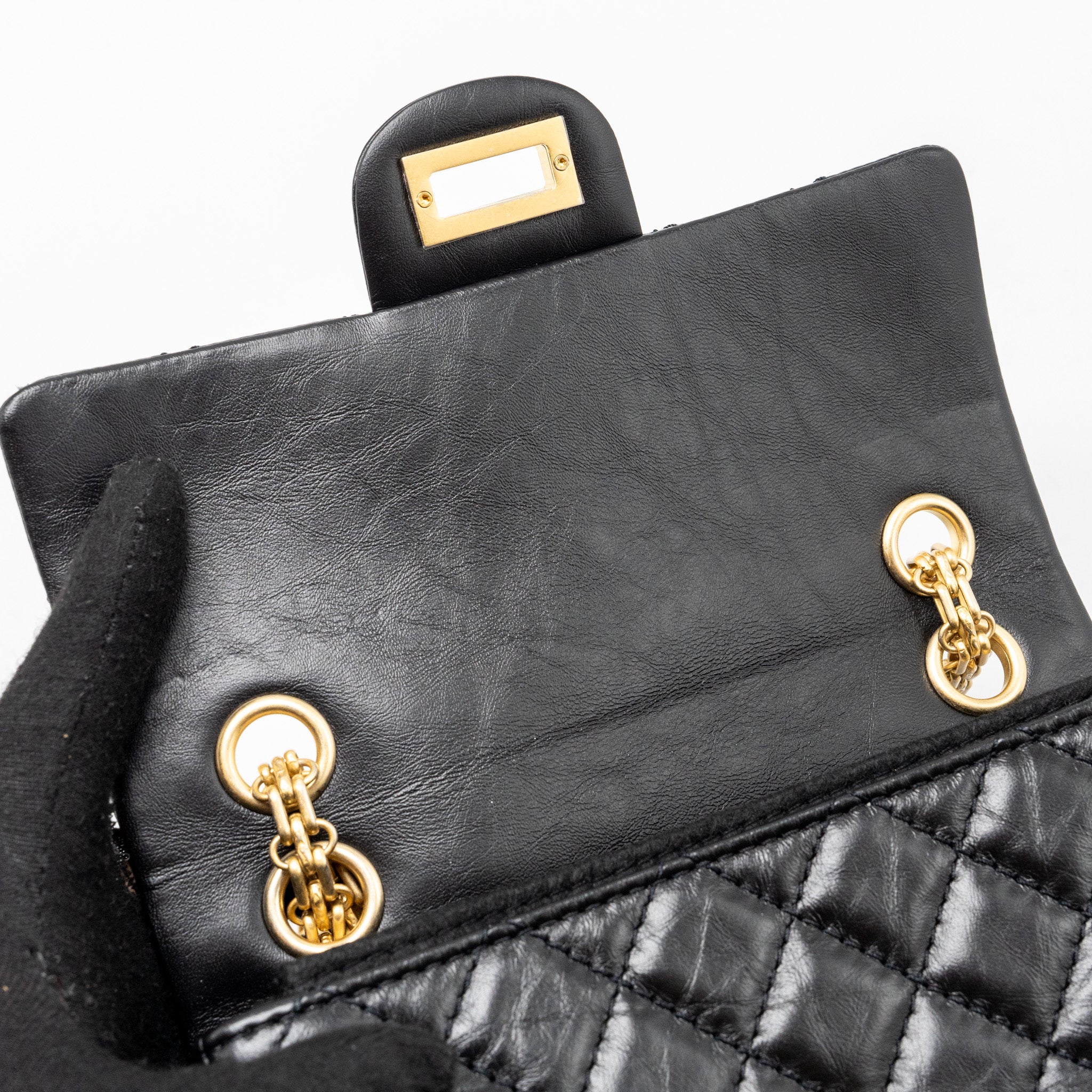 Chanel Mini 2.55 Reissue Aged Calfskin Black GHW (Microchip) - Image 10