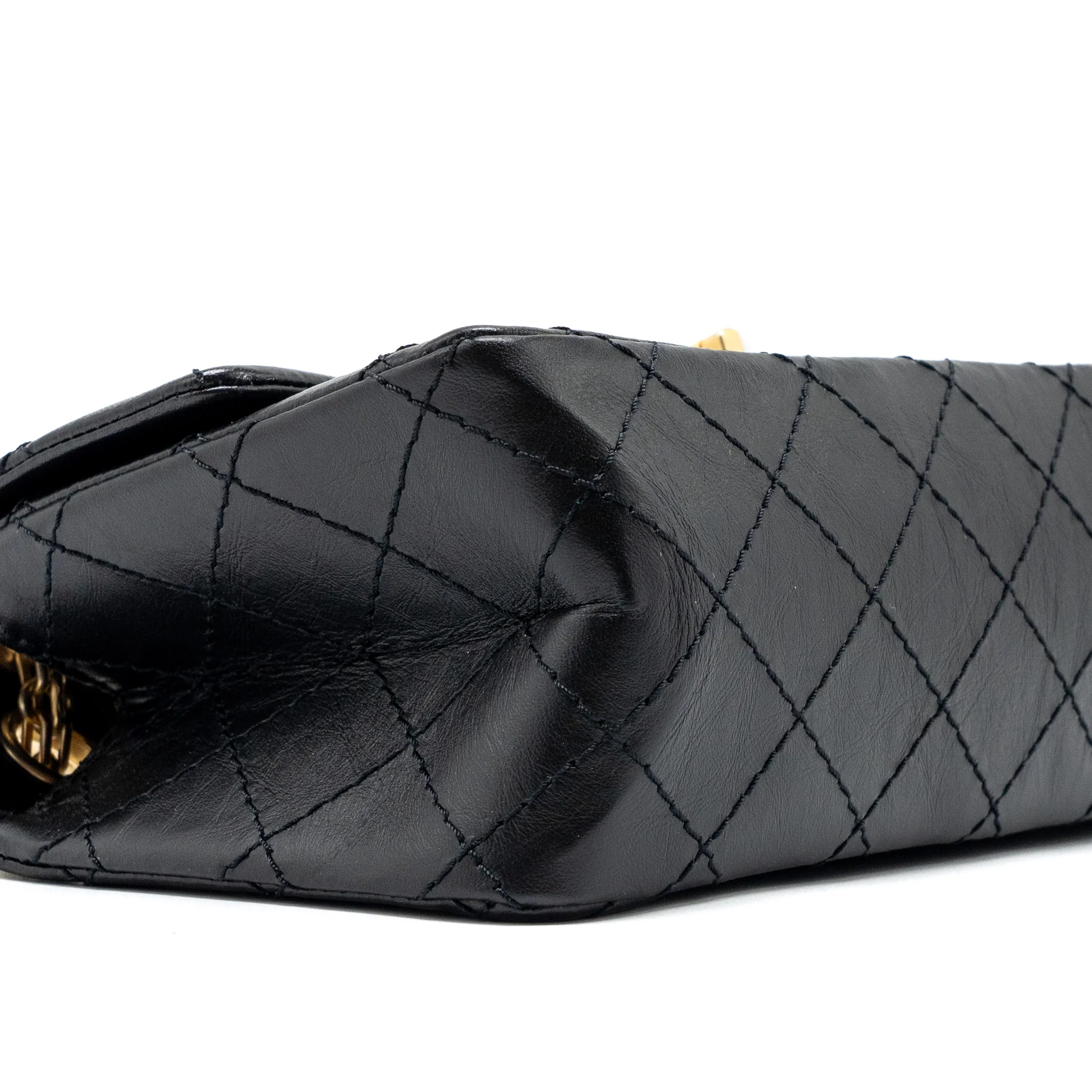 Chanel Mini 2.55 Reissue Aged Calfskin Black GHW (Microchip) - Image 6