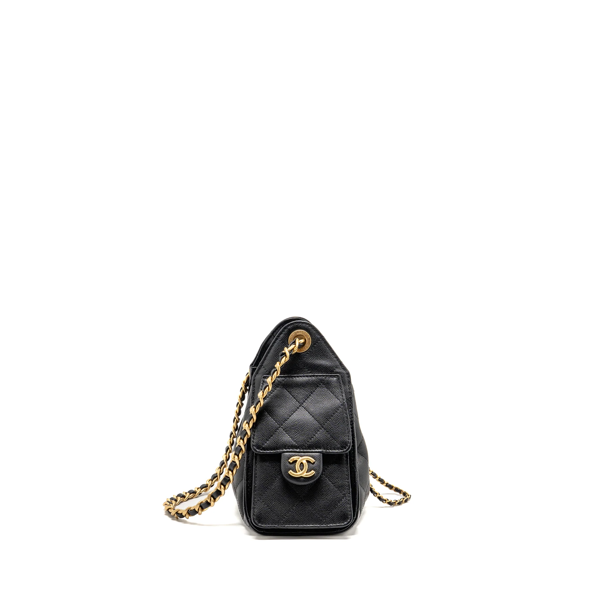 Chanel Mini 25 Bag Caviar Black GHW (Microchip) - Image 3