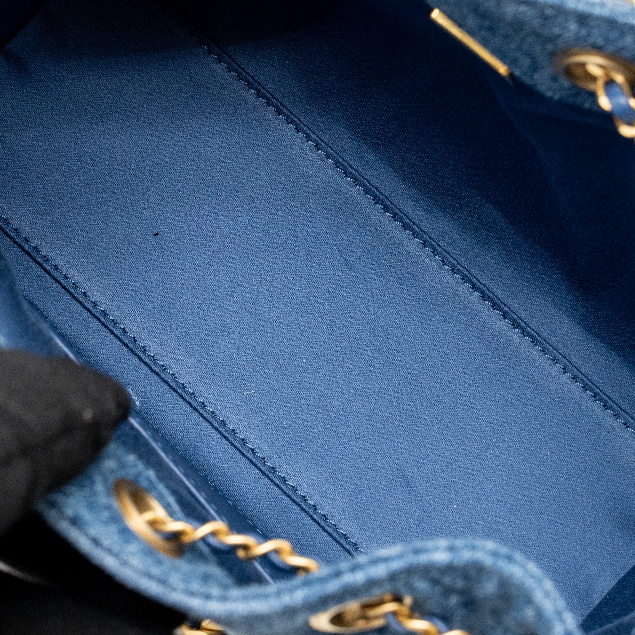 Chanel Mini 25 Bag Denim Blue GHW (Microchip) - Image 14