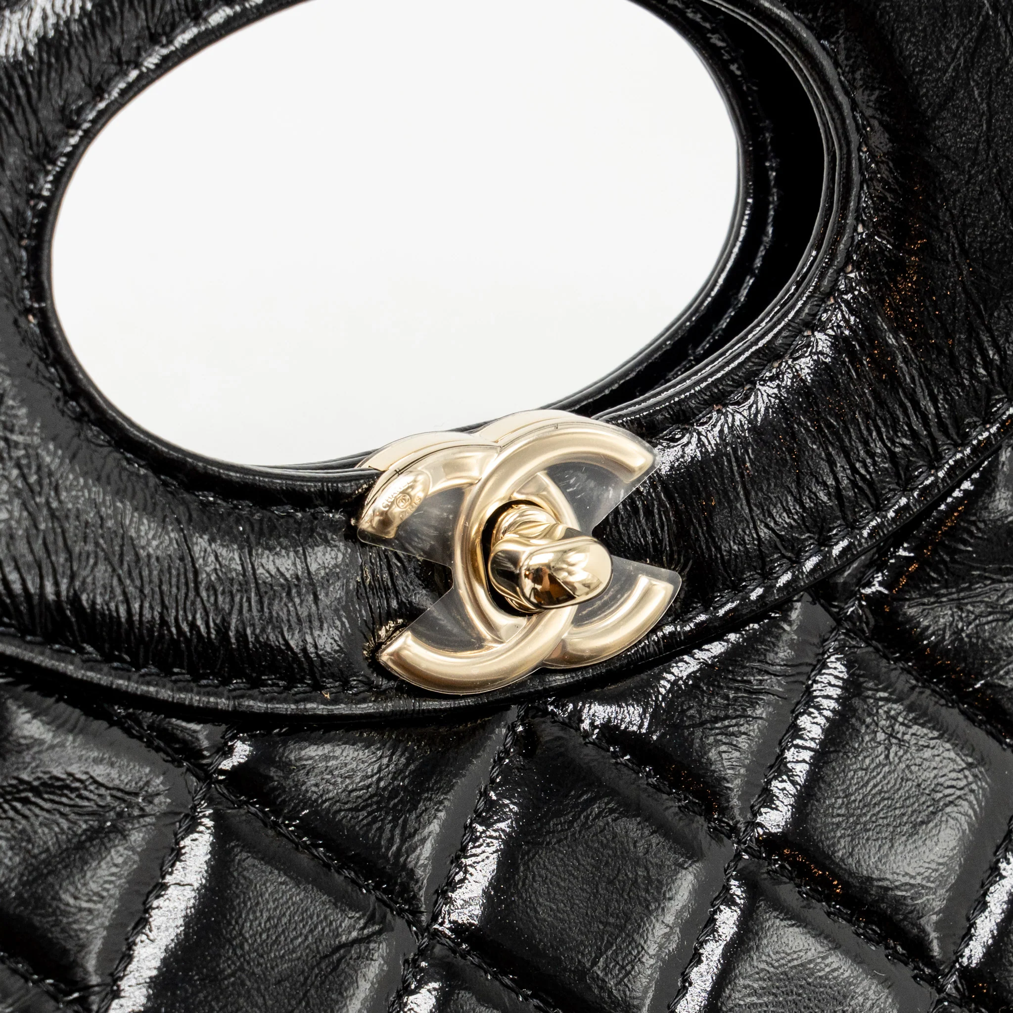 Chanel Mini 31 Bag Shiny Lambskin Black LGHW (microchip) - Image 12